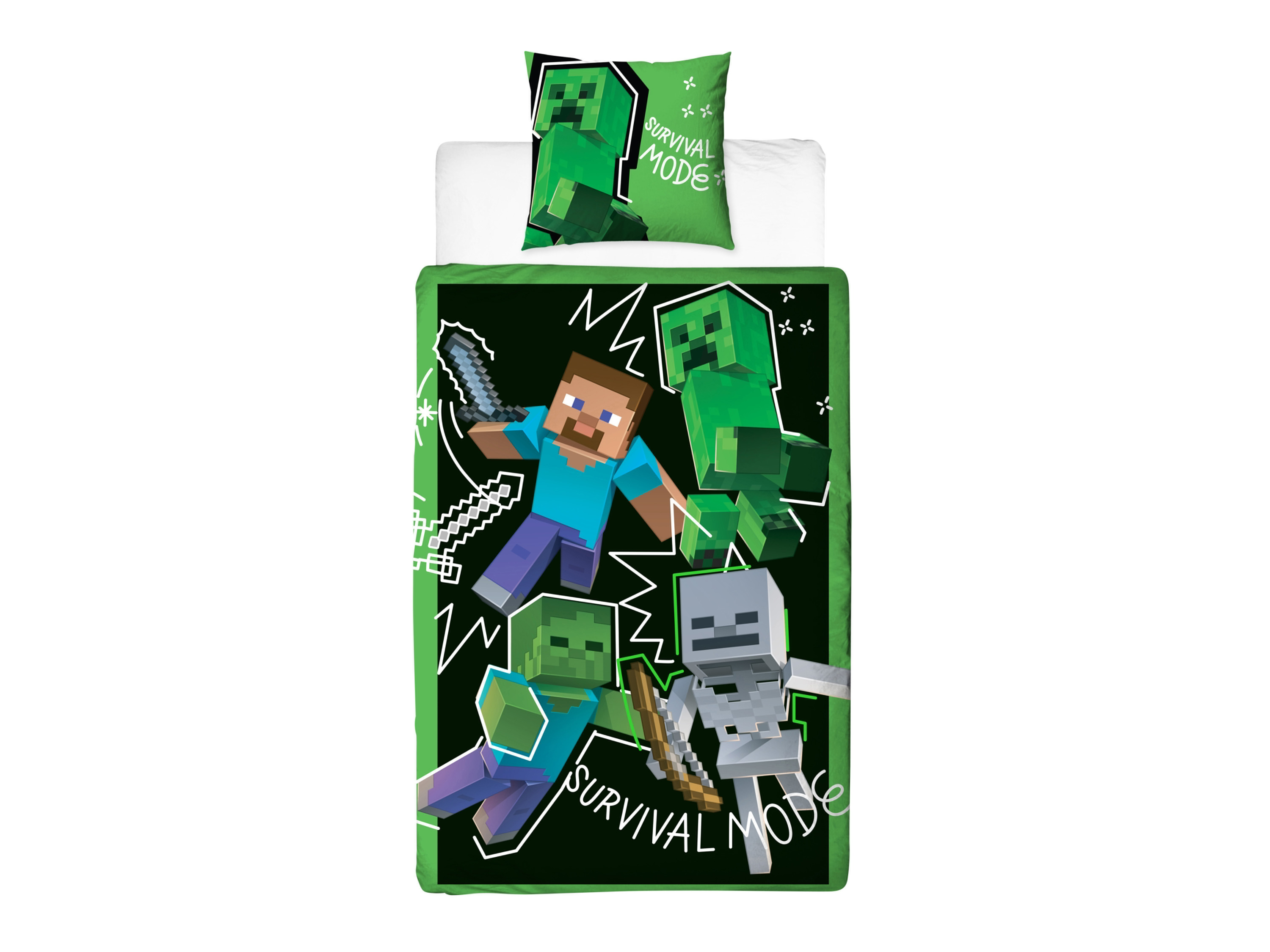 Pościel dziecięca Super Mario, 140 x 200 cm Minecraft