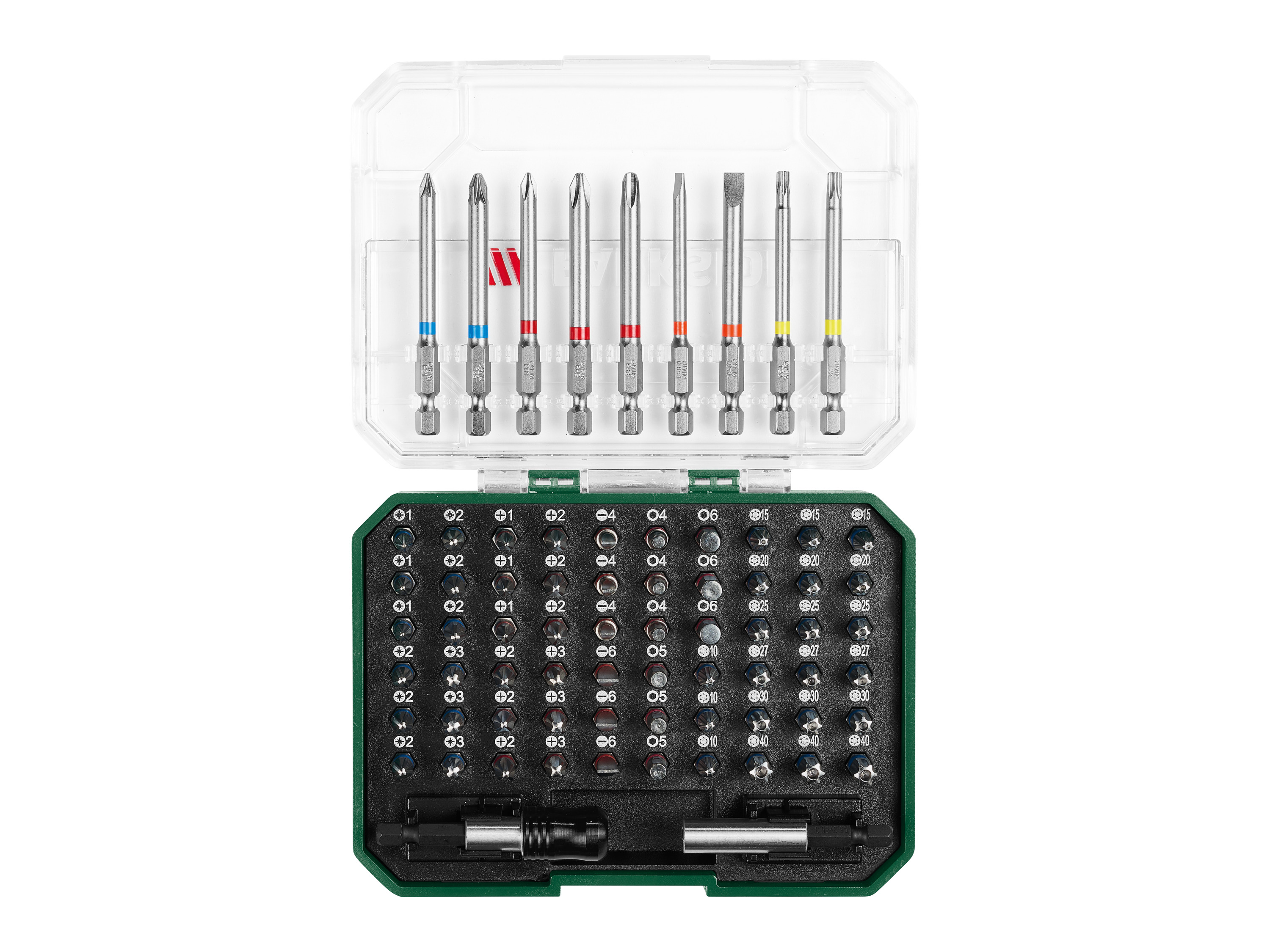 Parkside Zestaw bitów, 56 lub 71 elementów Zestaw bitów, 71 elementów