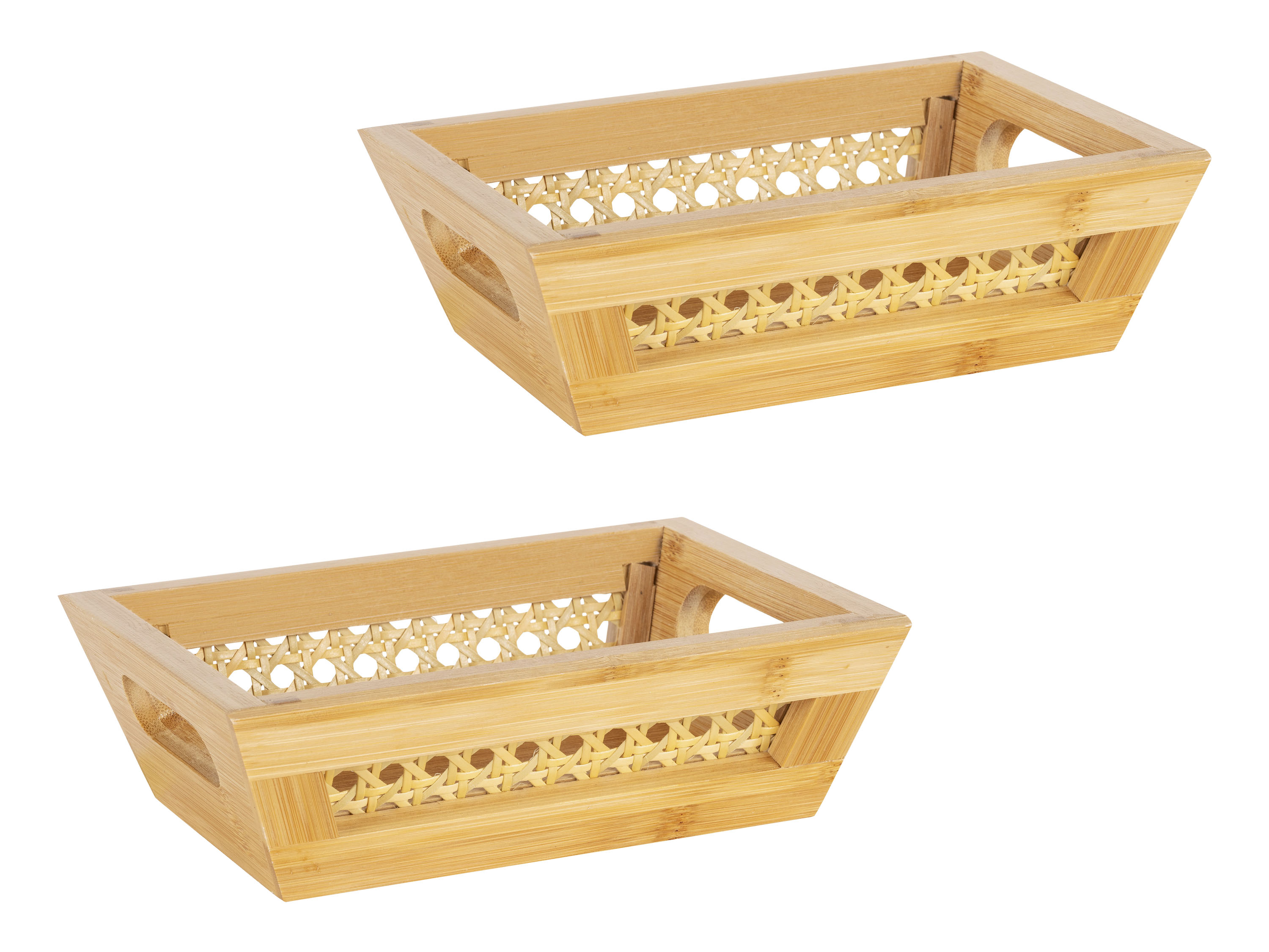 Wenko Kosz/Kosze do przechowywania, z plecionki Koszyki rozmiar S, beżowy, 2 szt.