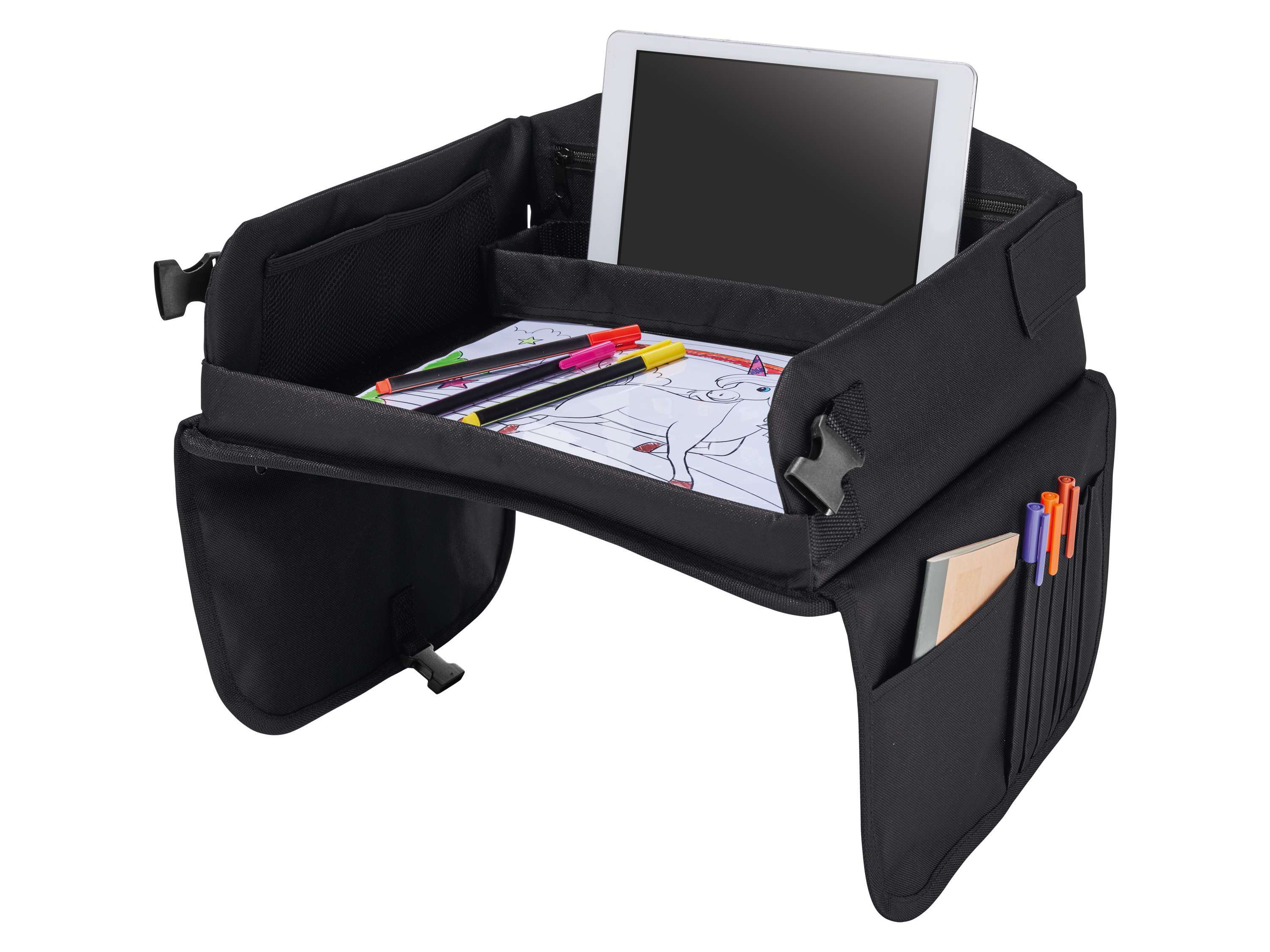 Ultimate Speed Stolik podróżny dla dzieci, składany Czarny