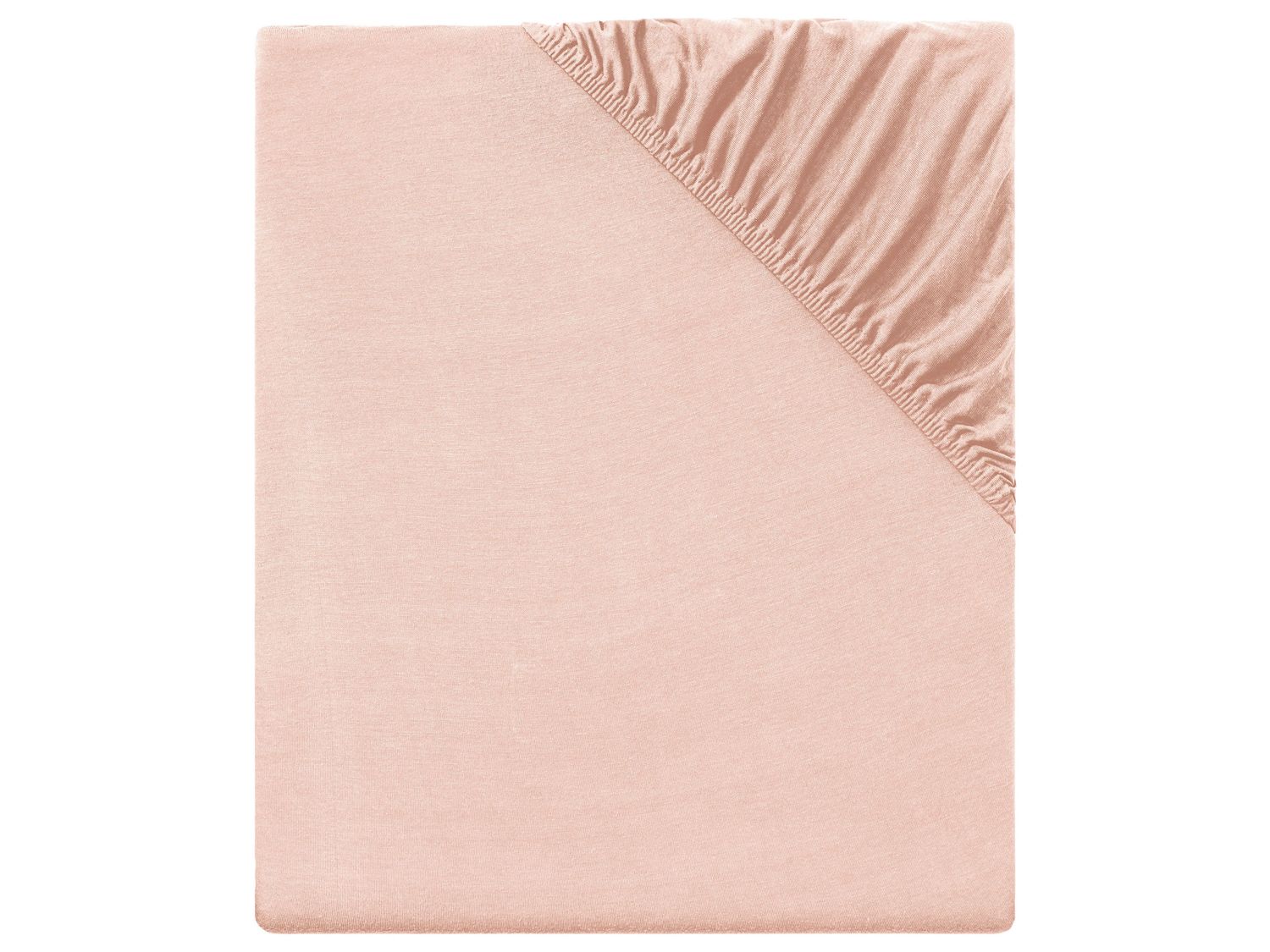 meradiso Prześcieradło satynowe z gumką, 90-100 x 200 cm Różowy