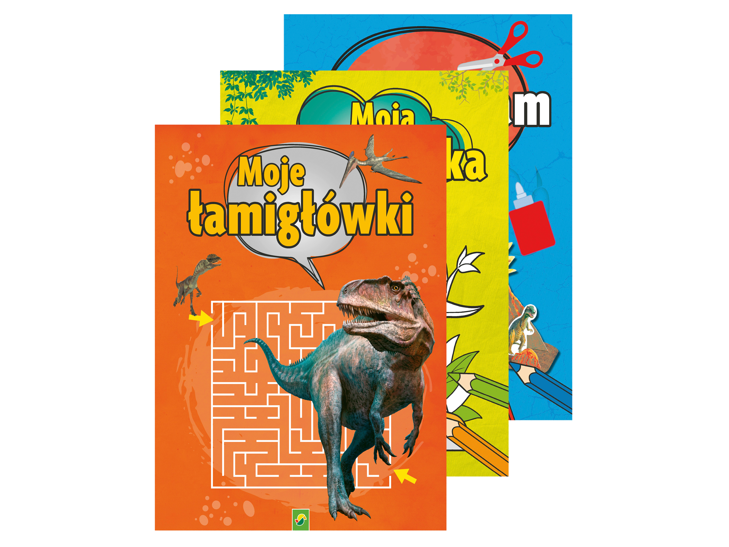 Zestaw łamigłówek dla dzieci, 3 elementy Dinozaury