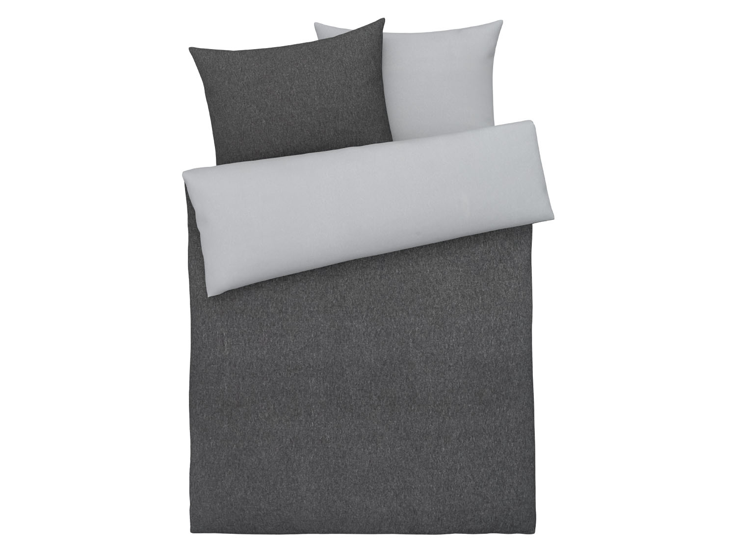 Livarno home Pościel flanelowa 160 x 200 cm Szary
