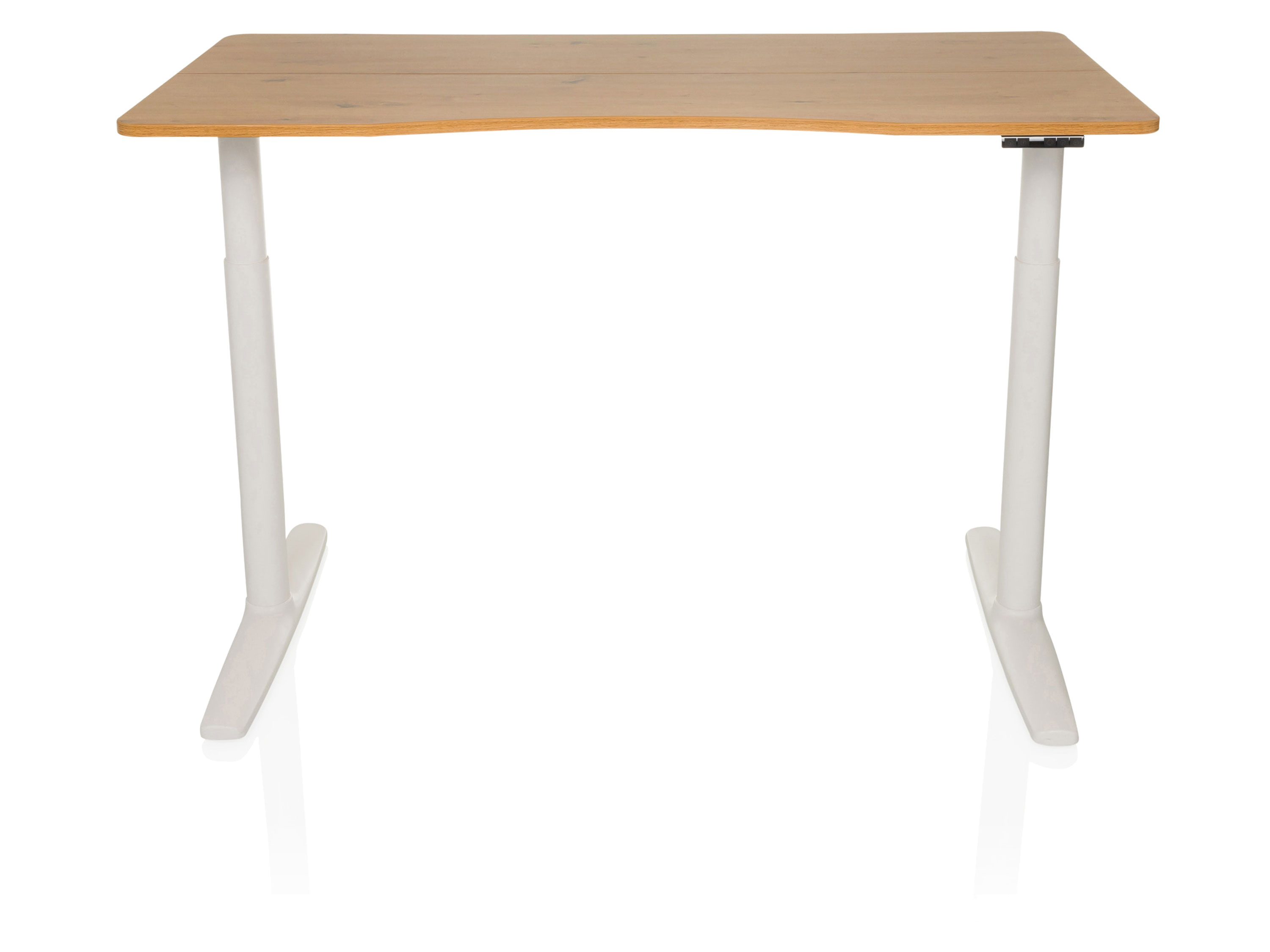 hjh Office Biurko Stand z regulacją wysokości PRO R, dąb