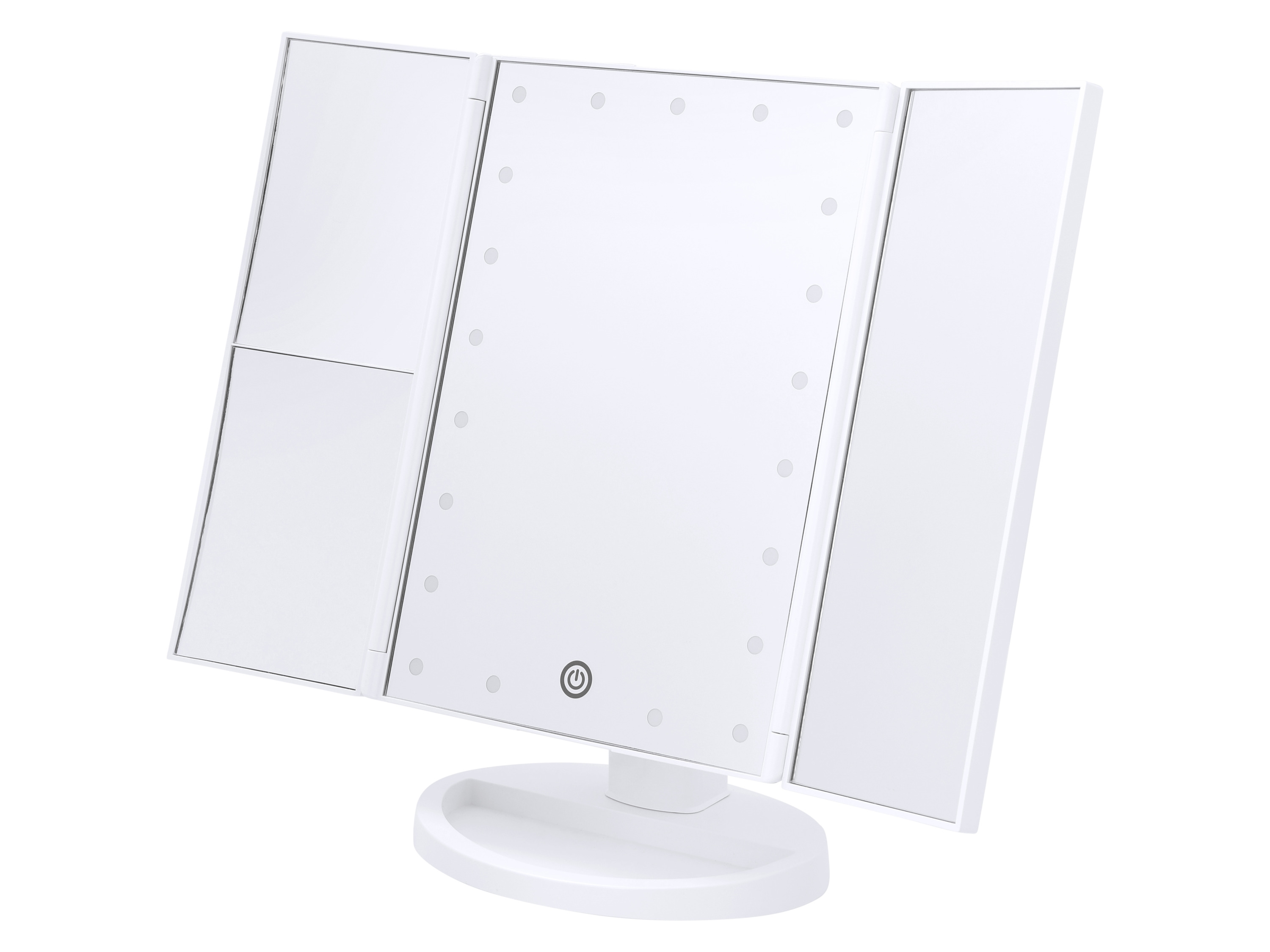 Cien Beauty Składane lustro kosmetyczne Led, Cklk 6 A3 Biały