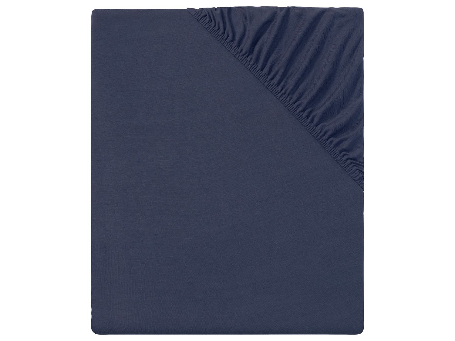 meradiso Prześcieradło satynowe z gumką, 90-100 x 200 cm Niebieski