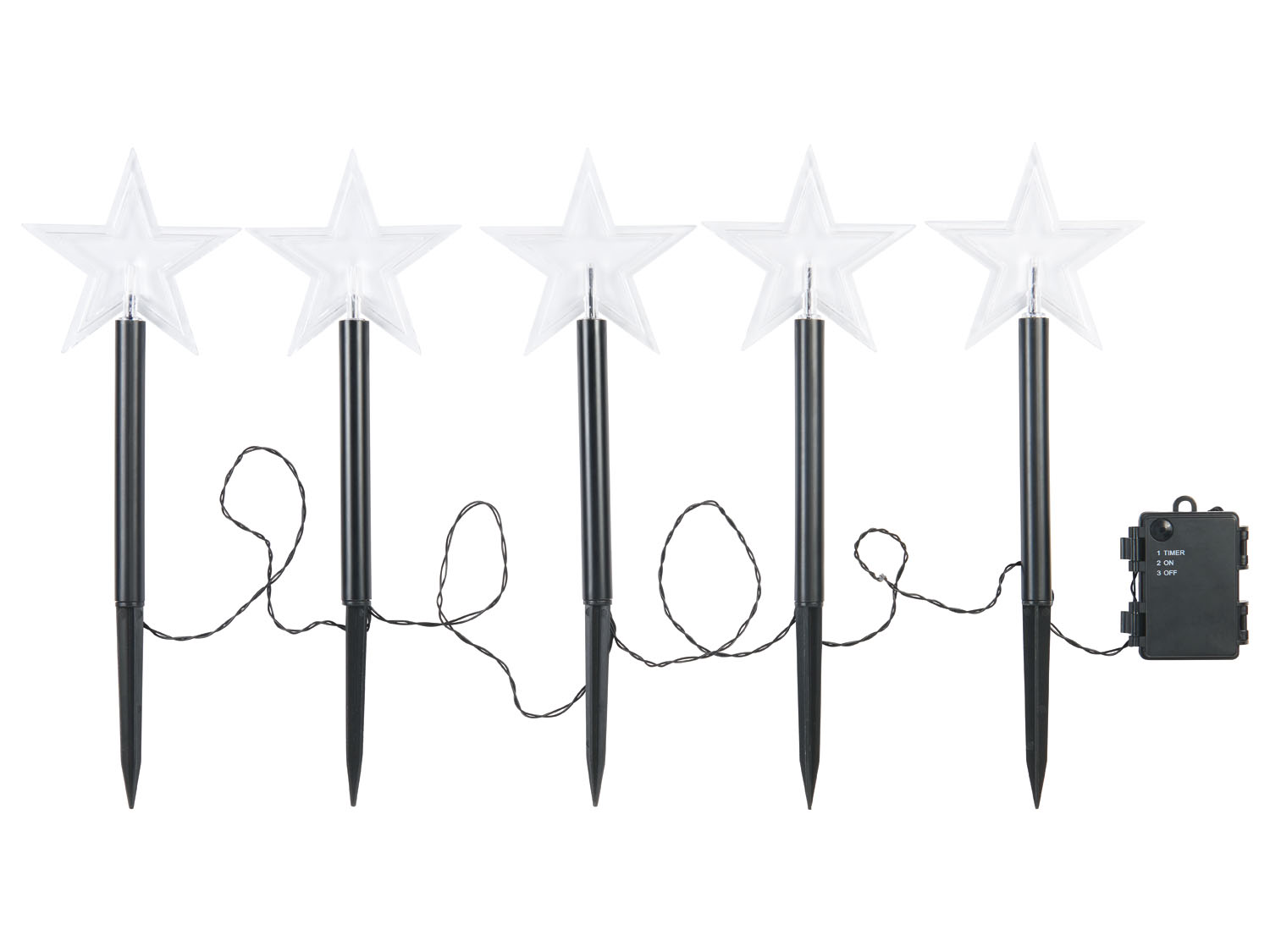 Livarno home Dekoracja świetlna LED Gwiazdy, ciepła biel