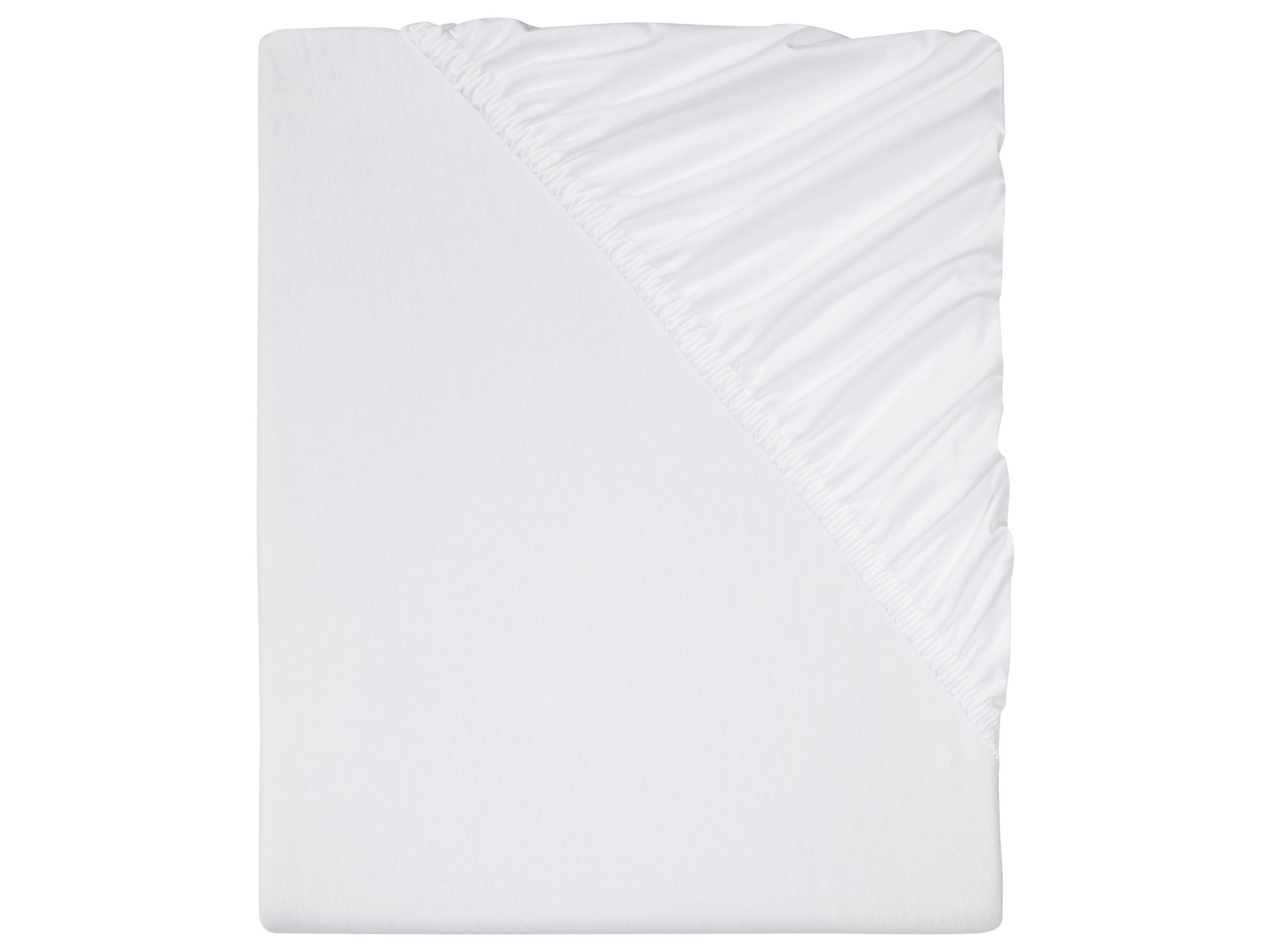 Livarno home Prześcieradło z dżerseju z gumką, 90–100 x 200 cm Biały