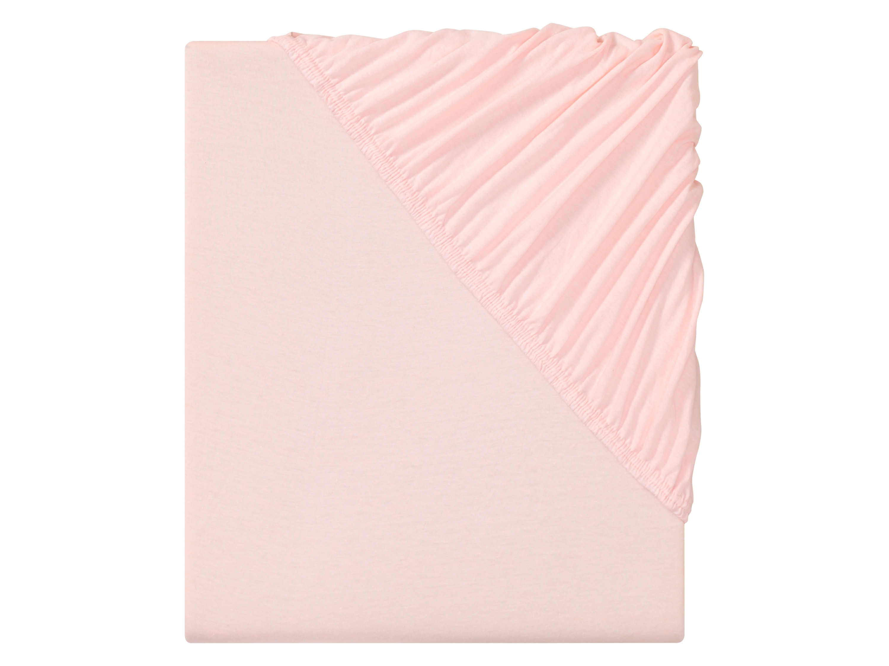 Livarno home Prześcieradło z dżerseju z gumką, 180-200 x 200 cm Różowy