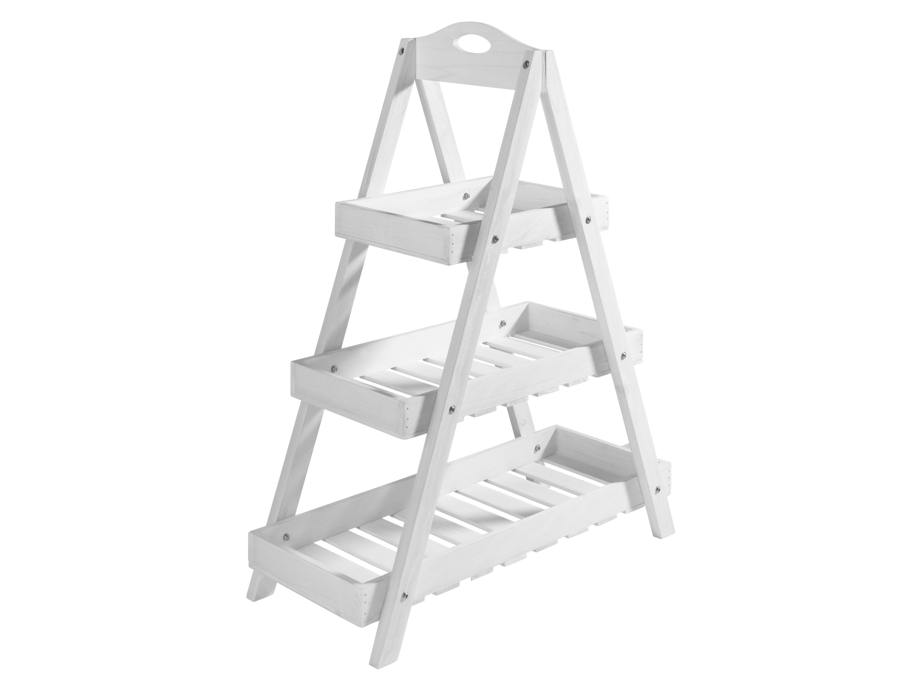 Livarno Kwietnik schodkowy Biały