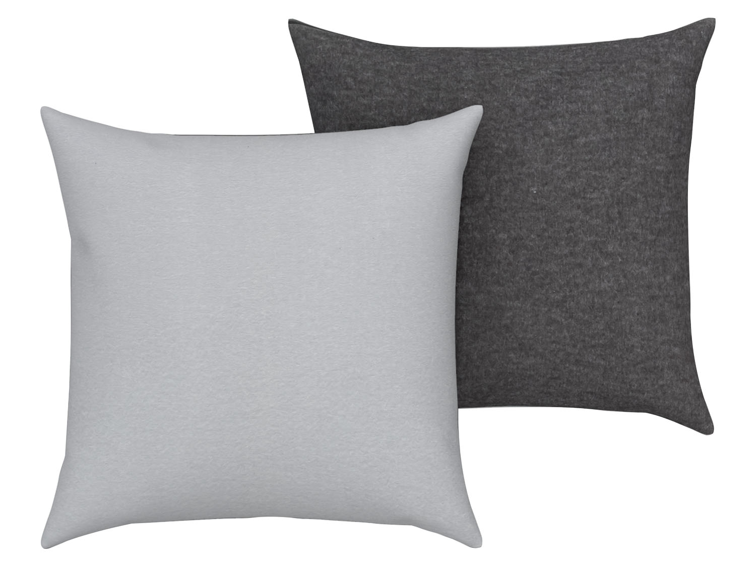 Livarno home Poszewki na poduszki 40 x 40 cm, 2 sztuki Szary