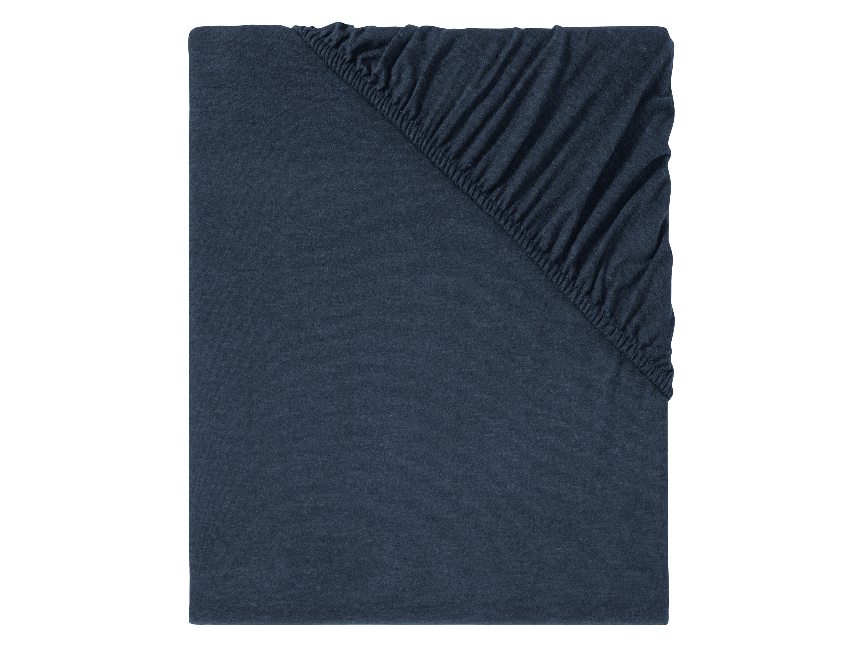 Livarno home Prześcieradło z delikatnej flaneli z gumką 90-100 x 200 cm Granatowy