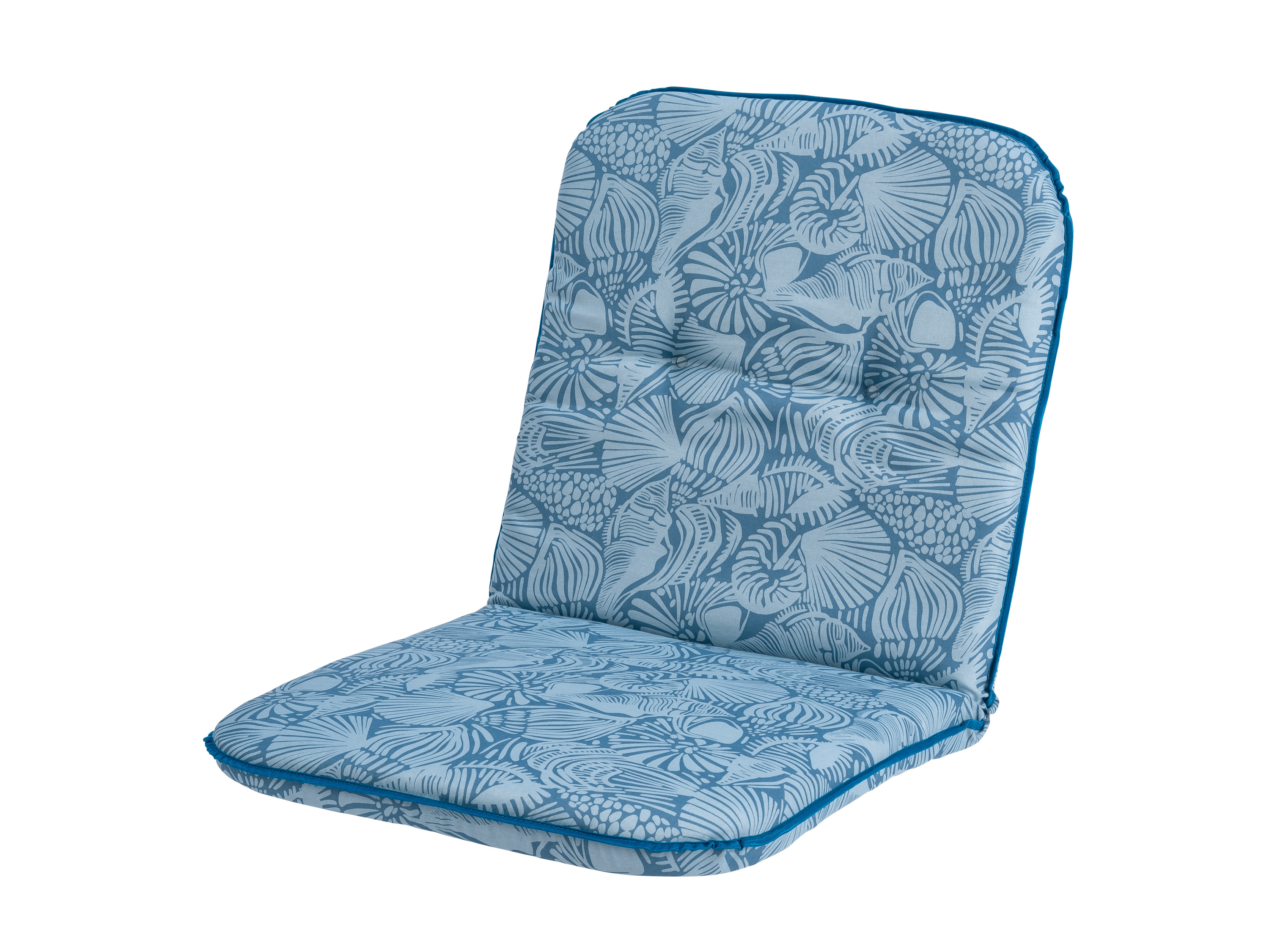 Livarno Poduszka na krzesło z niskim oparciem Niebieski