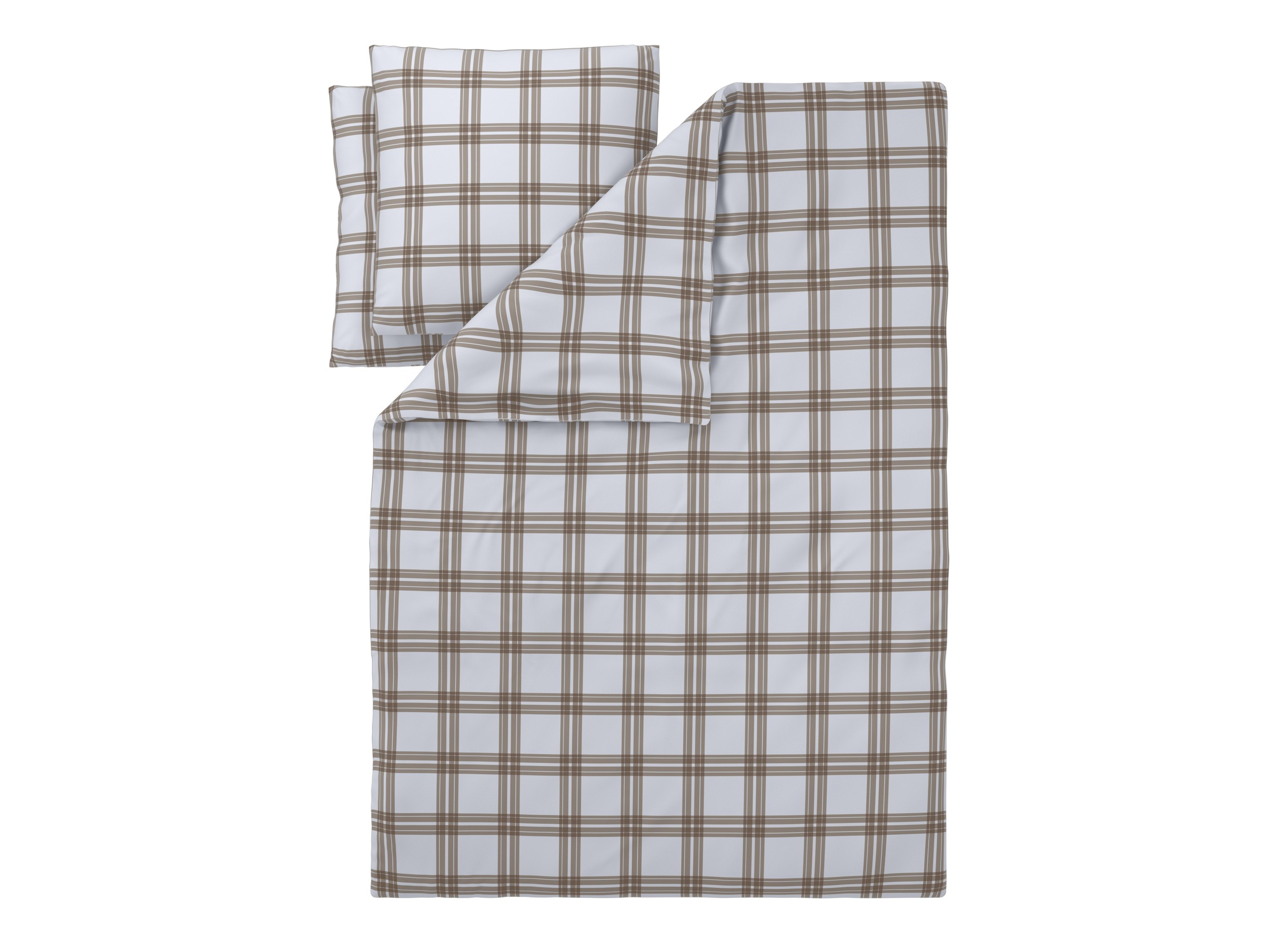 Livarno Pościel flanelowa, 220 x 200 cm Szachownica/beż