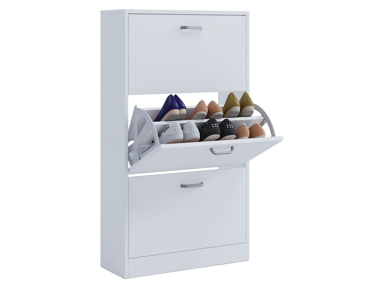 VCM Szafka na buty Sipos Biały, L