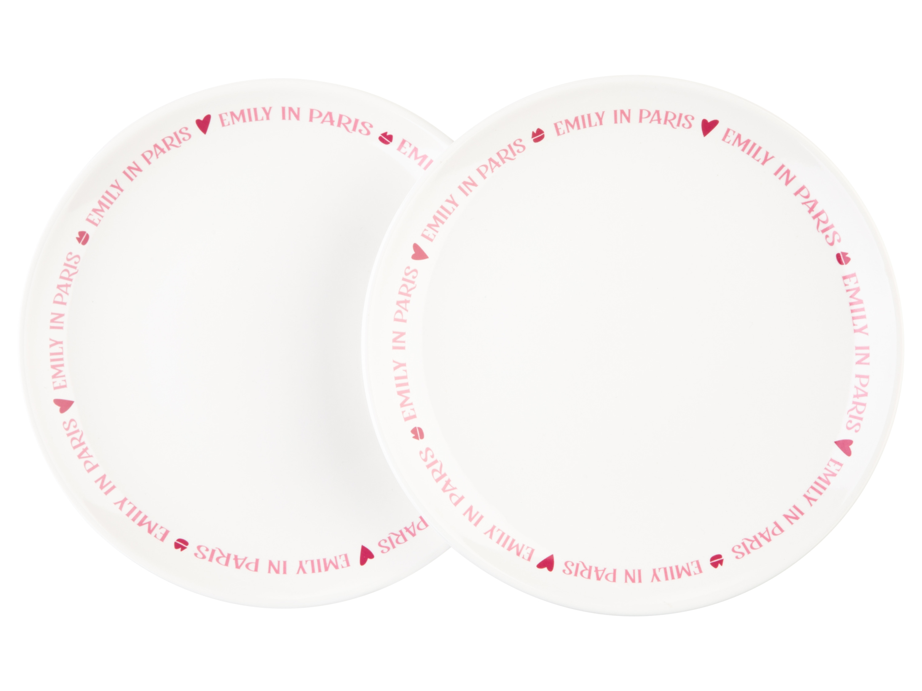 Miseczki / kubki / talerzyki z kolekcji "Emily in Paris", 2 sztuki Talerze