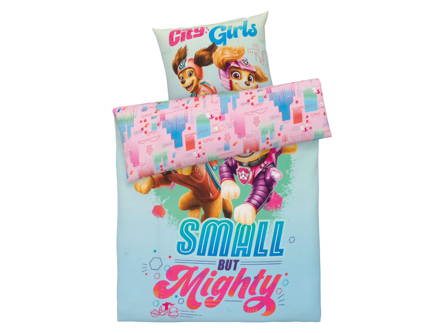 Pościel dziecięca z kolekcji Psi Patrol, 140 x 200 cm Różowy