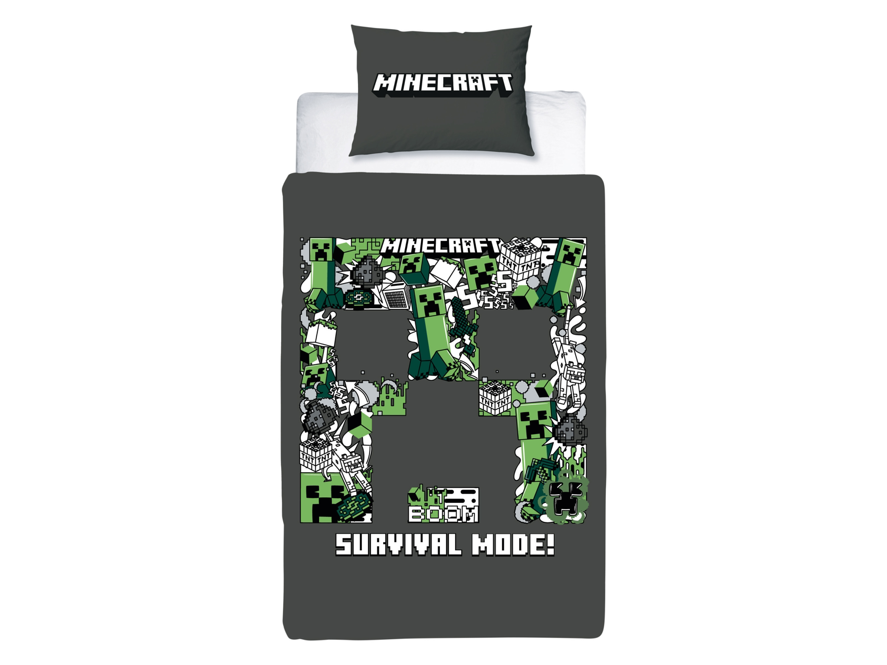 Pościel dziecięca z bawełny, 140 x 200 cm Minecraft
