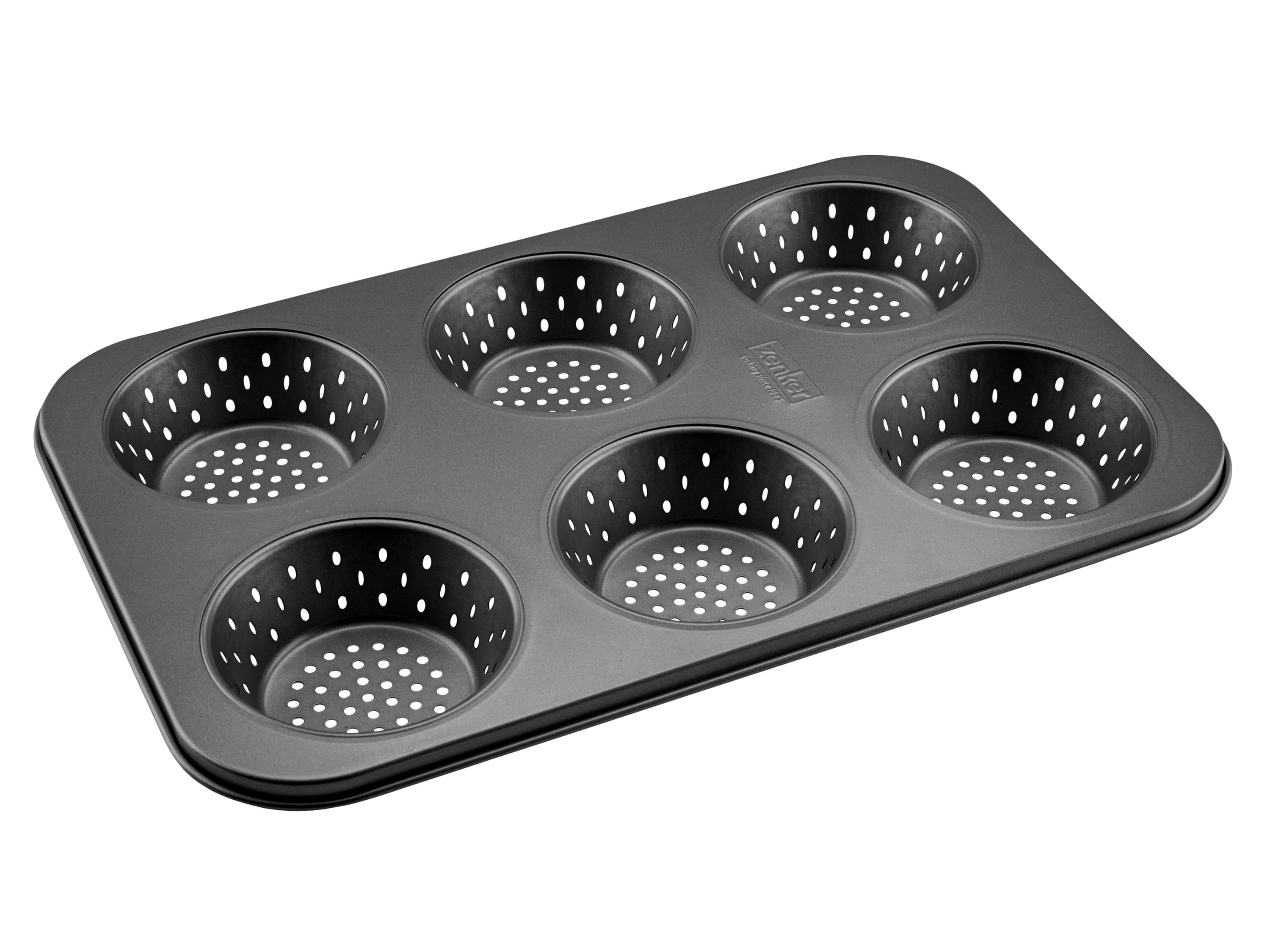 zenker Blacha do pieczenia 6 bułek / 2 bagietek / 4 półbagietek, perforowana Blacha na 6 bułek