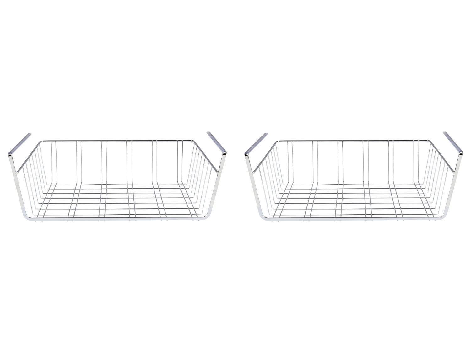Livarno home Zestaw 2 koszy do szafy Srebrny