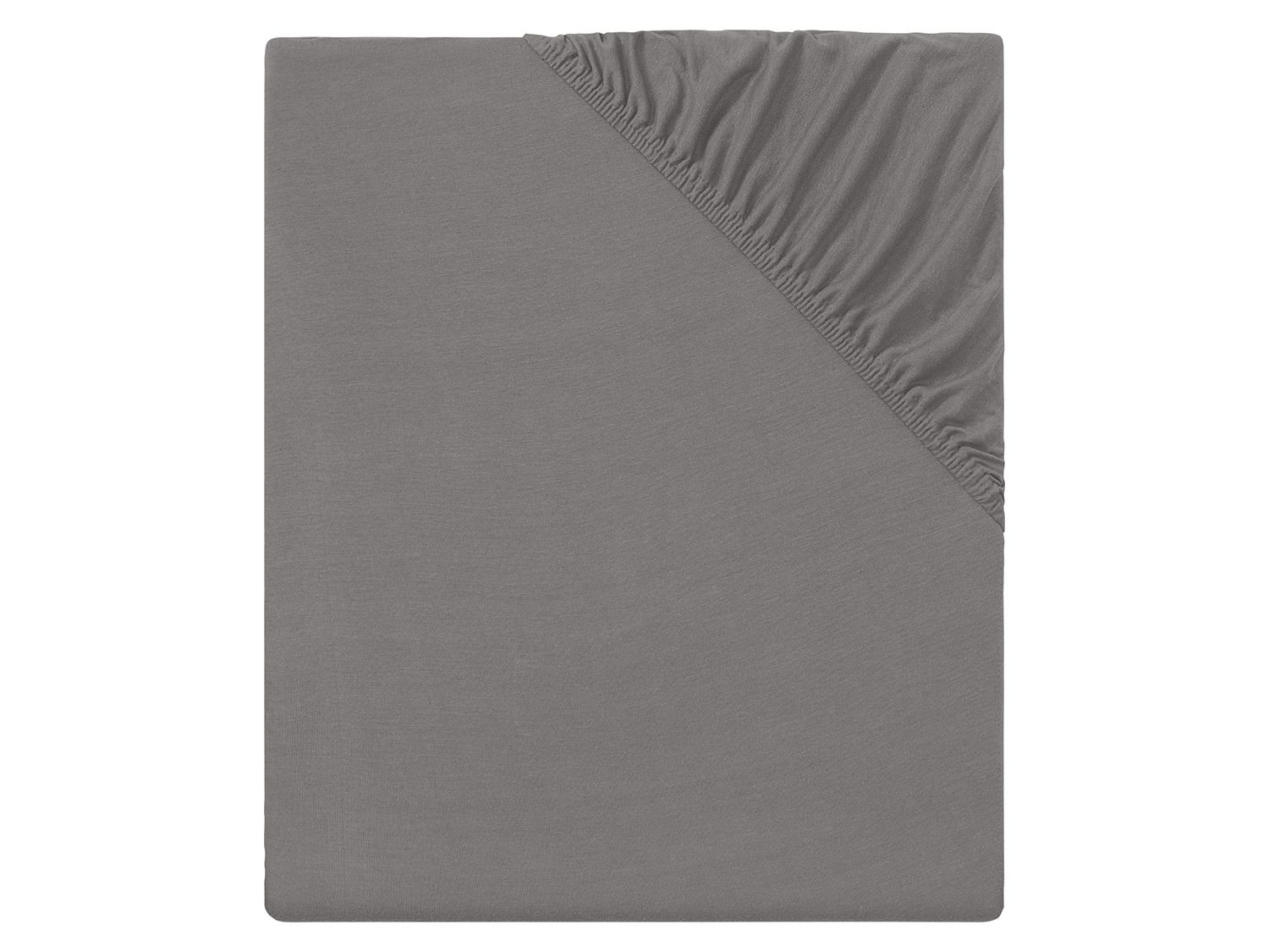meradiso Prześcieradło z jersey z gumką, 90-100 x 200 cm Szary