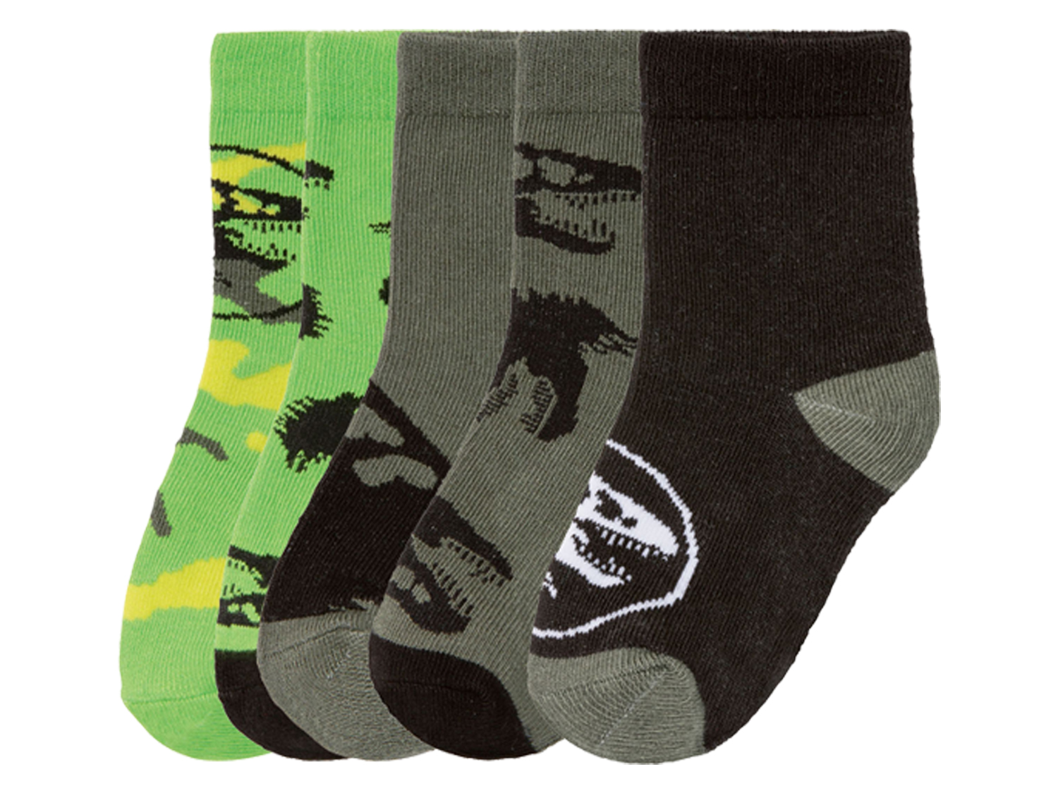 Skarpetki dziecięce, 5 par Wzór Jurassic World, 23/26