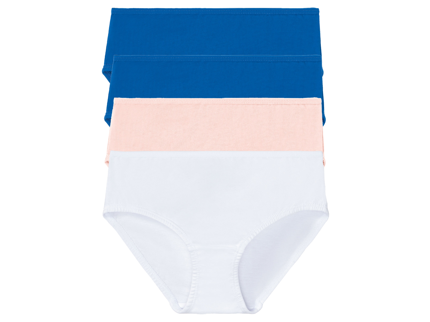 pepperts! Majtki dziewczęce, 4 pary 134/140, Niebieski/różowy/biały