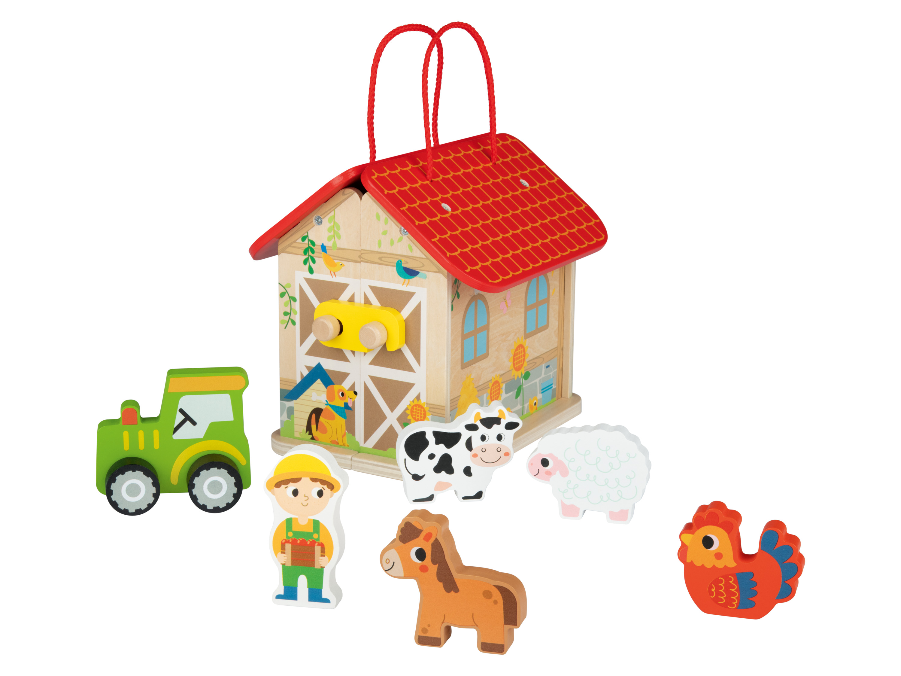 Playtive Składany, przenośny domek dla lalek Gospodarstwo