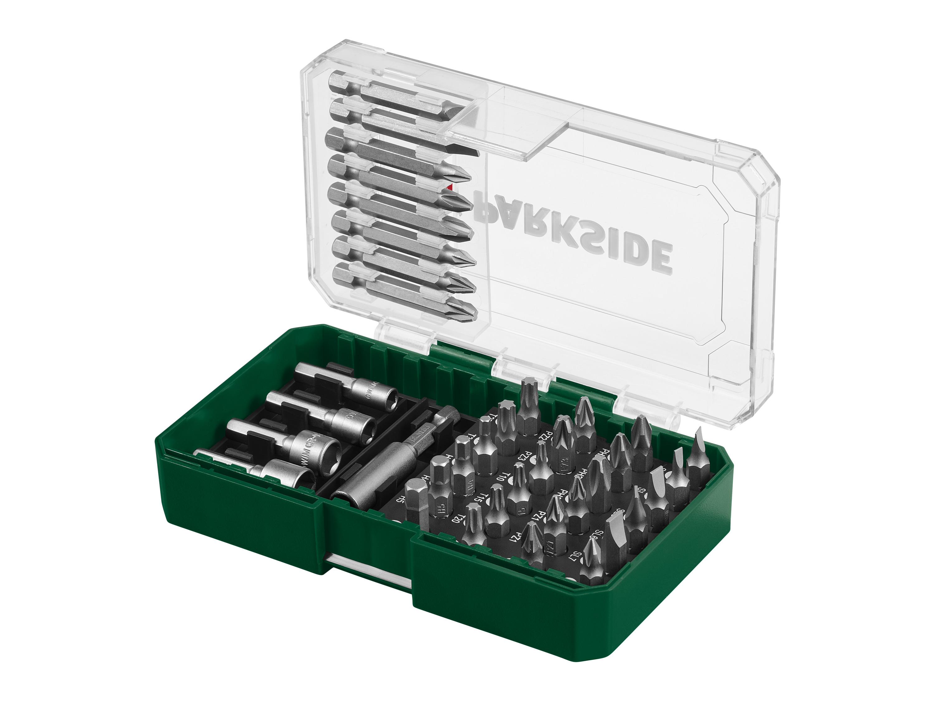 Parkside Zestaw wierteł lub bitów Zestaw bitów wkrętakowych, 37 sztuk