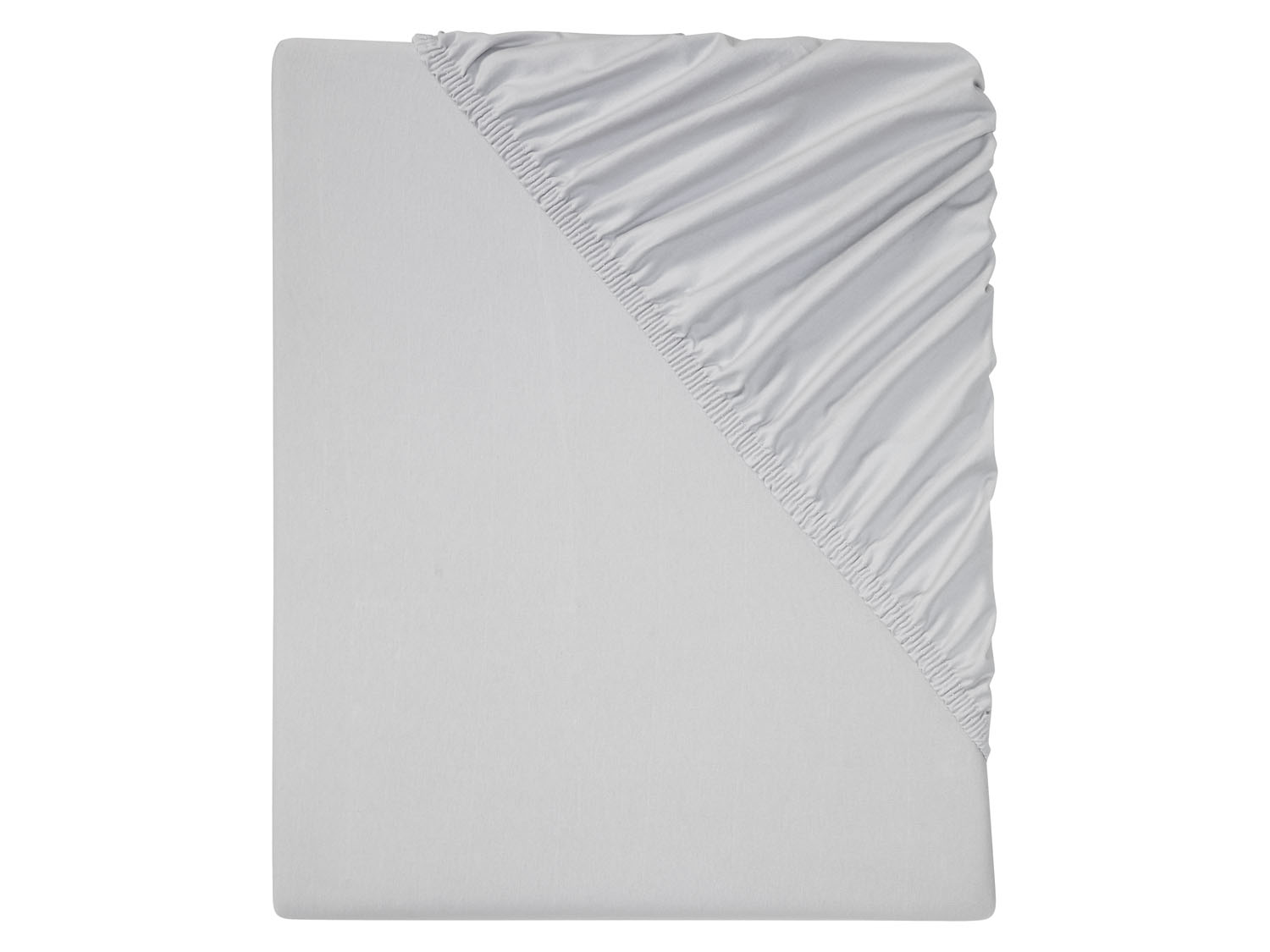 Livarno home Prześcieradło z dżerseju z gumką, 180–200 x 200 cm Szary