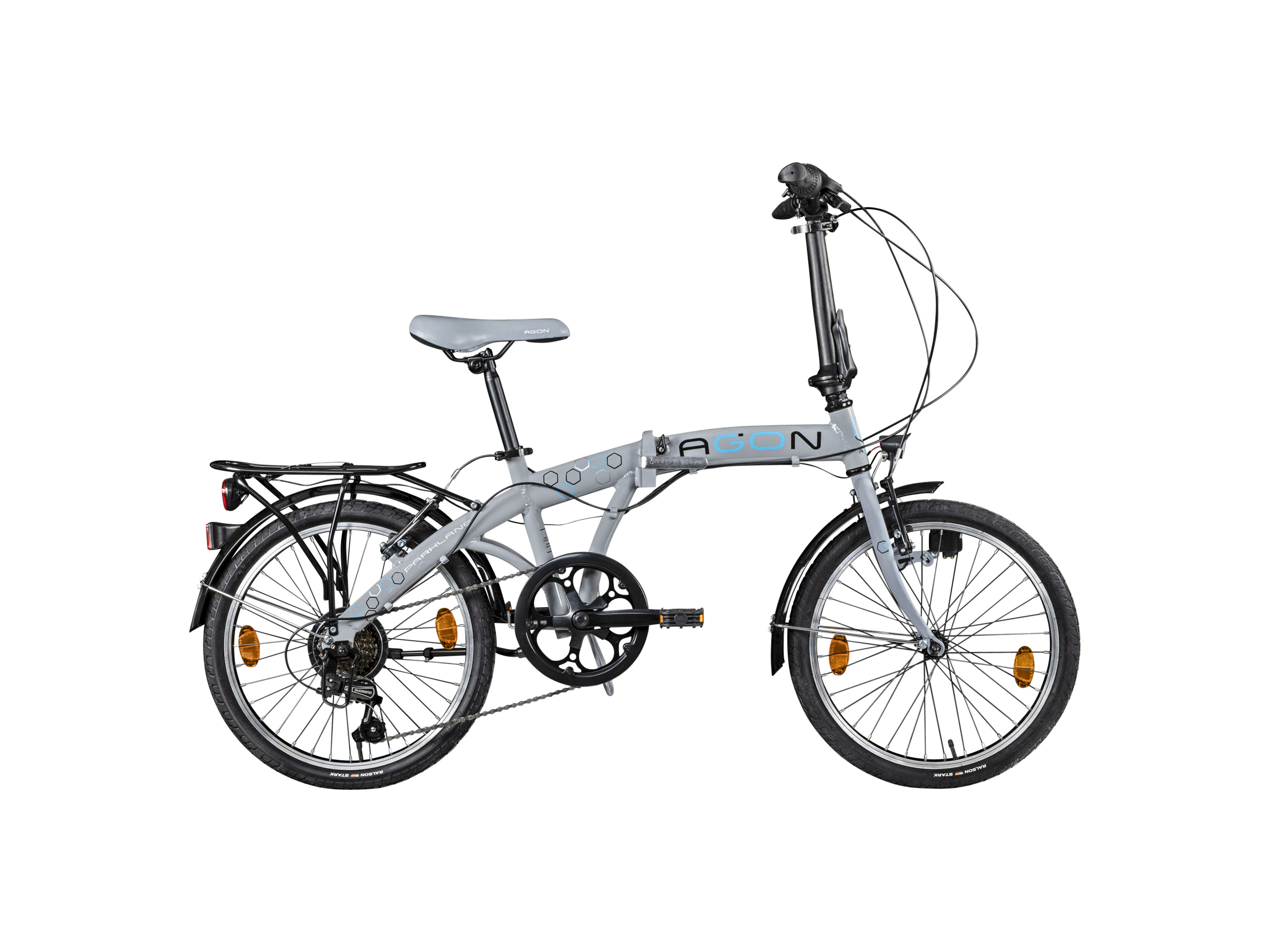 Zündapp Rower składany Parklane Szary/niebieski