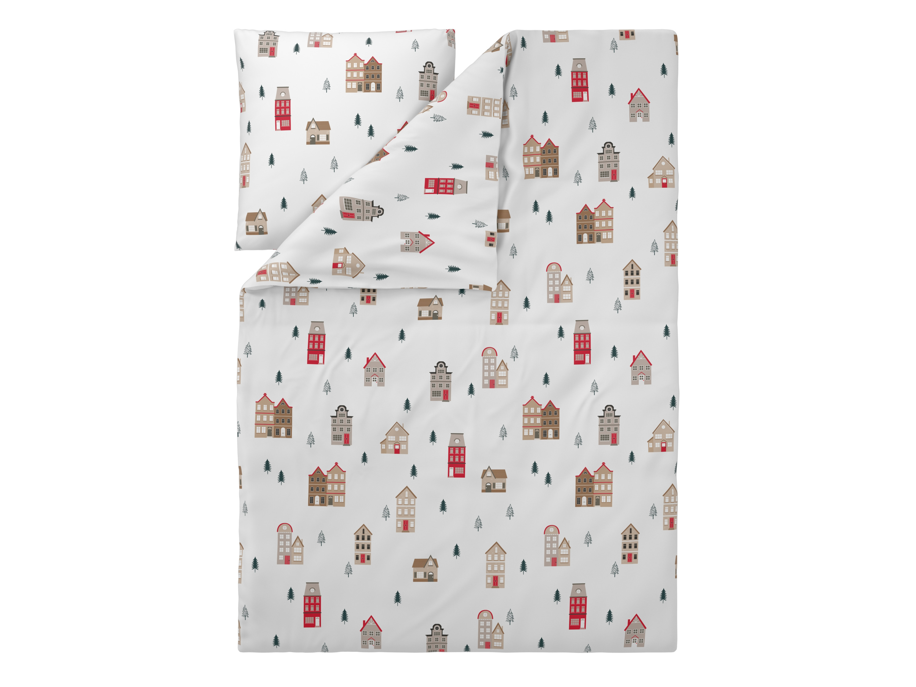 Livarno Pościel flanelowa, 140 x 200 cm Domy