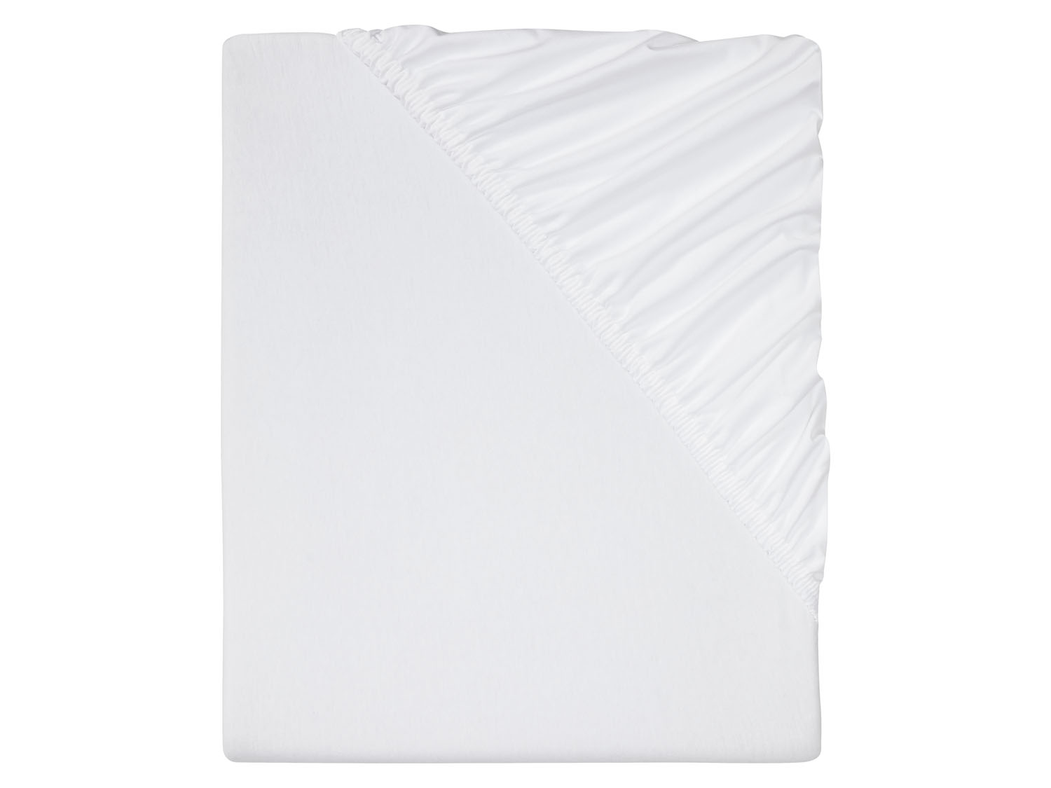Livarno home Prześcieradło z dżerseju z gumką, 180–200 x 200 cm Biały