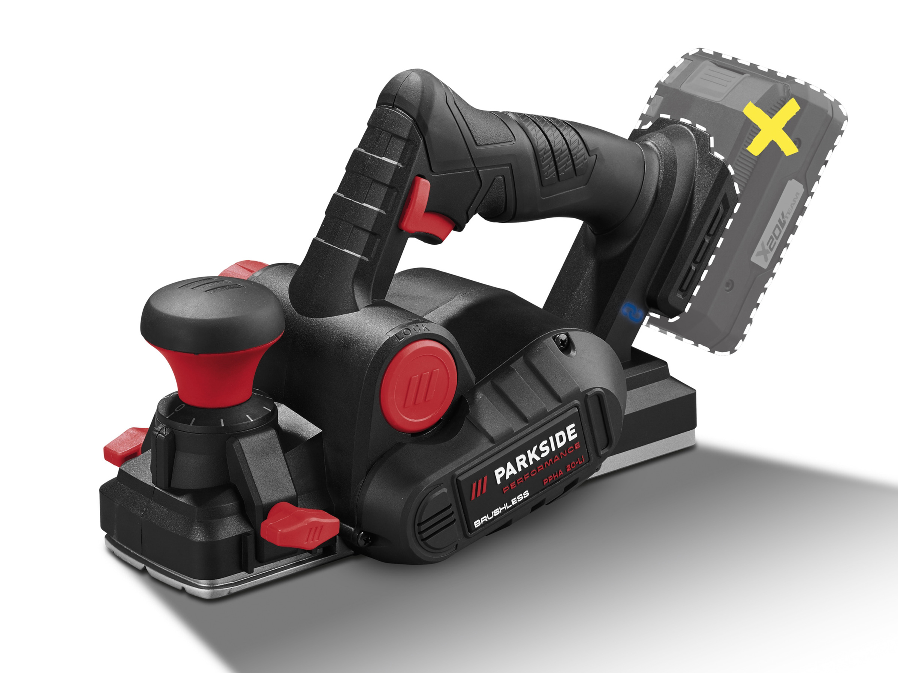 Parkside Performance Akumulatorowy strug 20 V, Ppha 20-Li B2 bez akumulatora i ładowarki