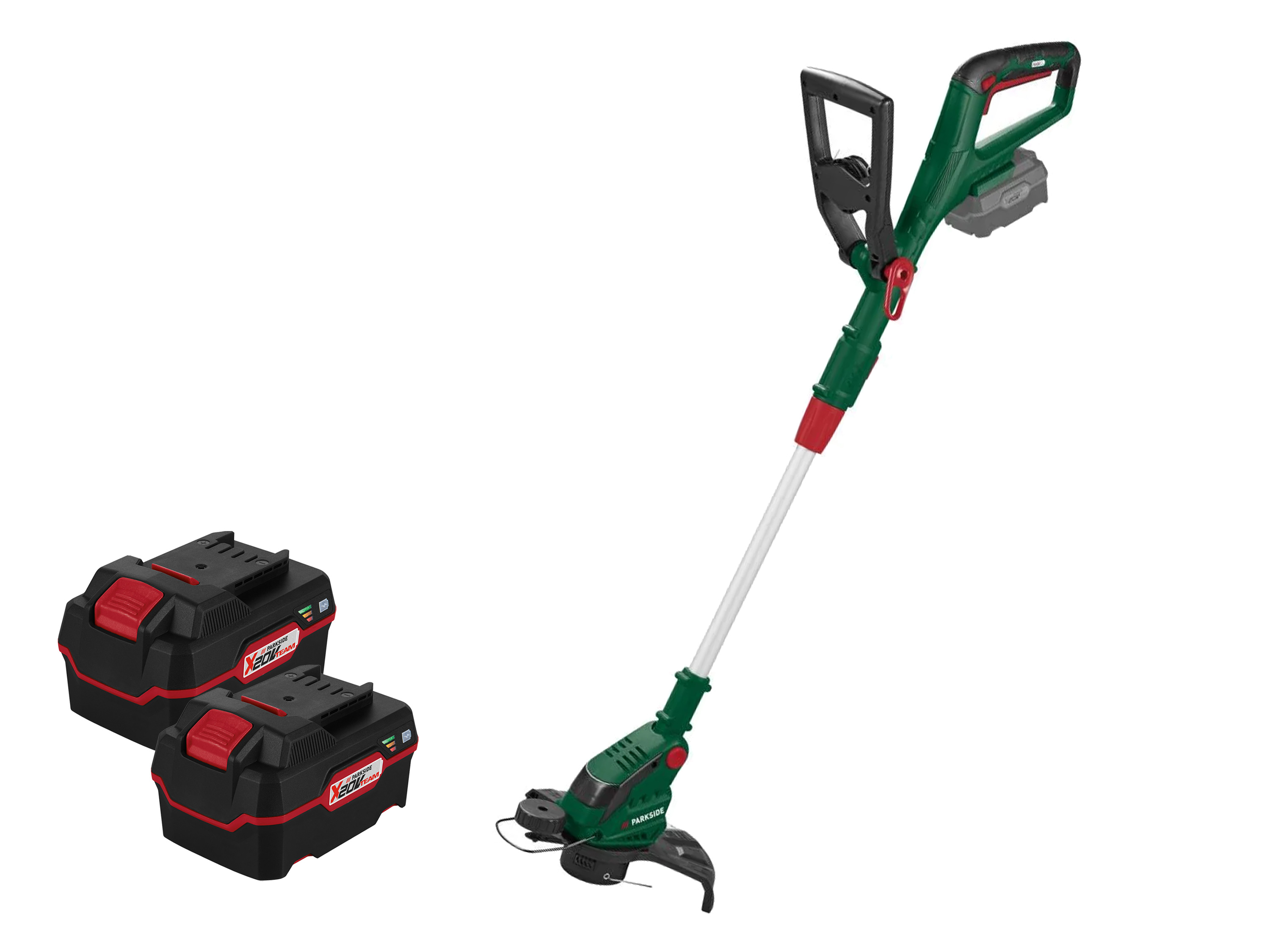 Parkside Zestaw Akumulatorowa podkaszarka do trawy 20 V, Prta 20-Li C3 z 2 akumulatorami 20 V, 4 Ah