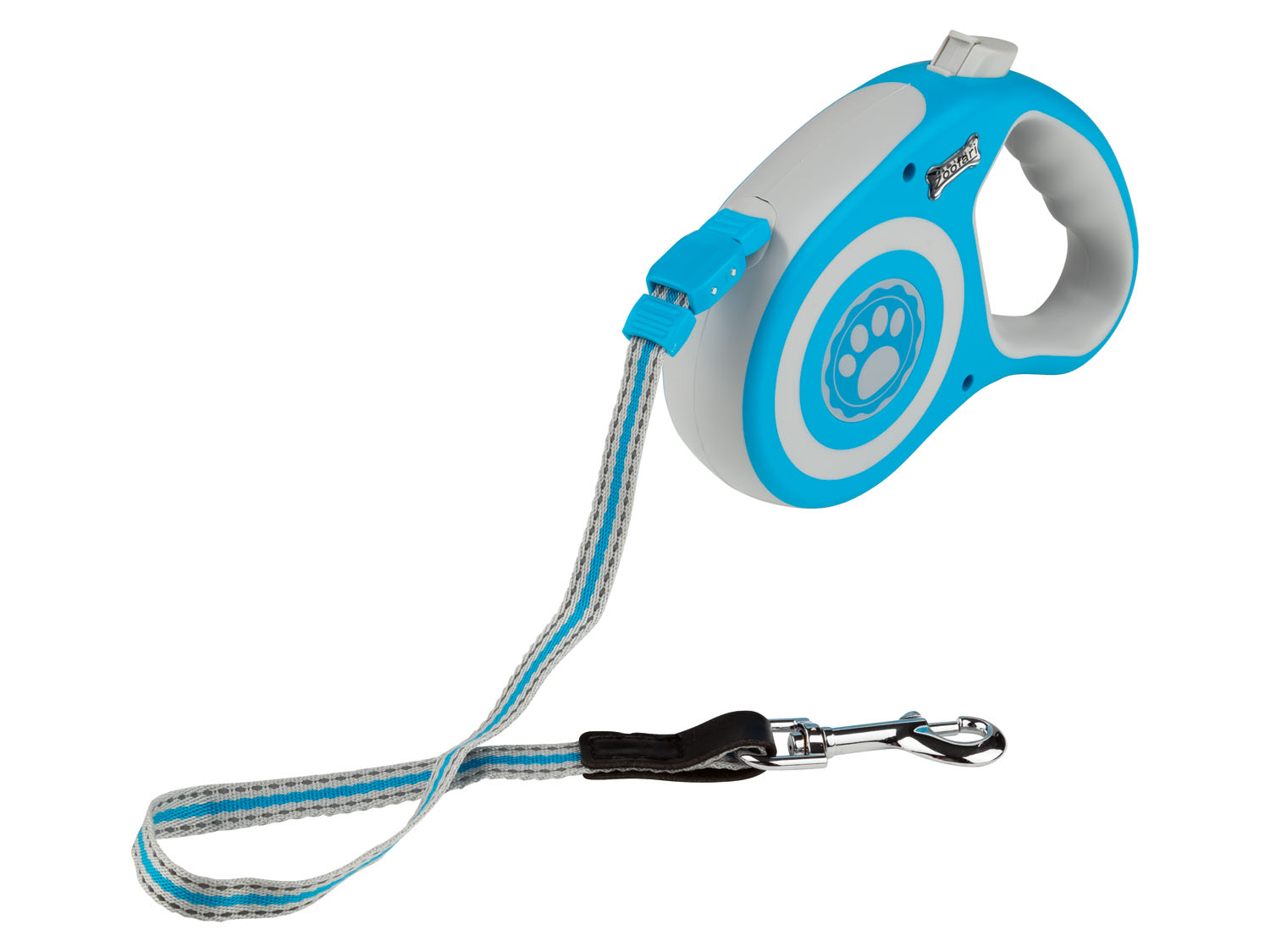 zoofari Smycz automatyczna Mały, Jasnoszary/jasnoniebieski