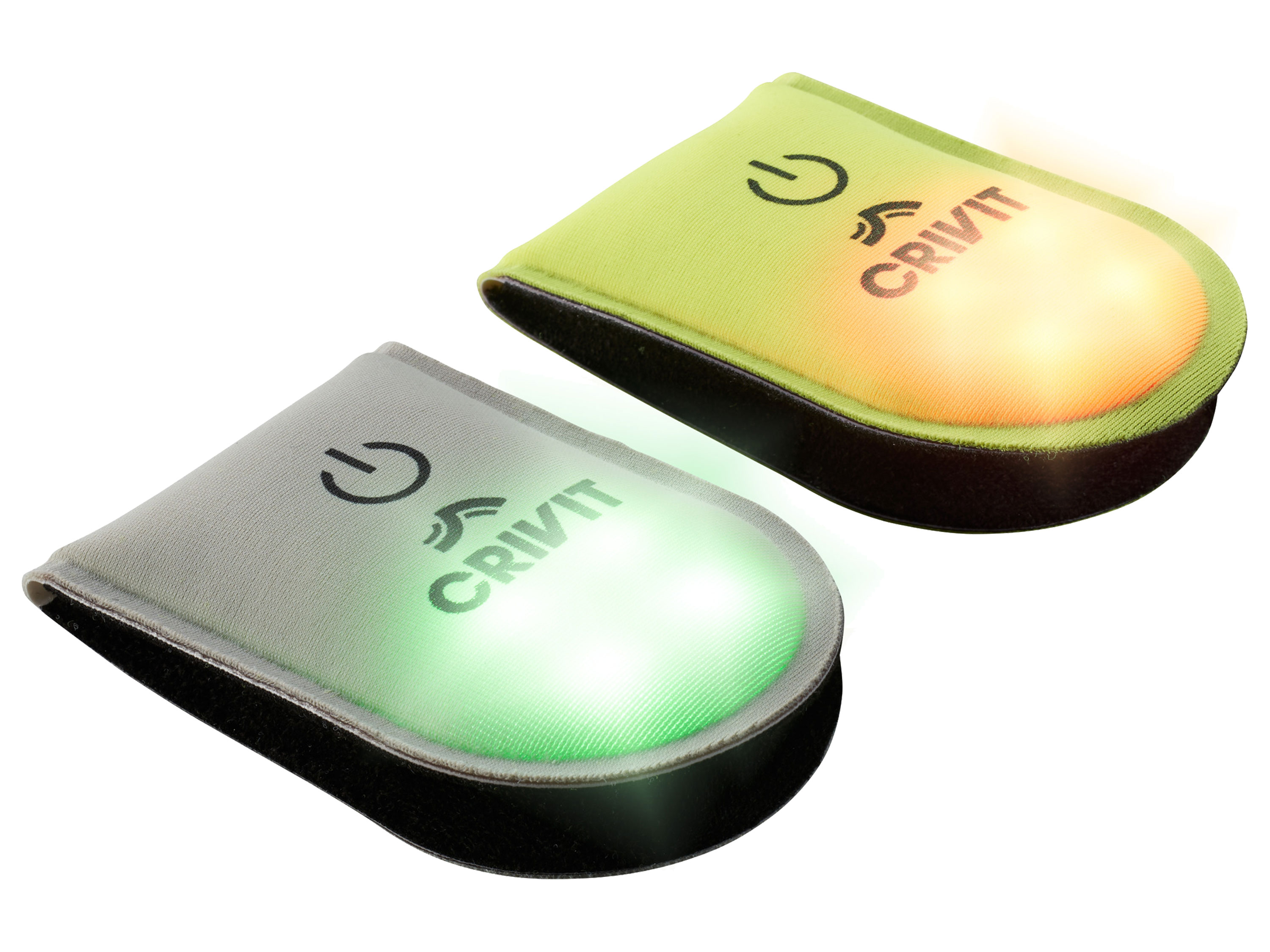 Crivit Zestaw świateł LED do biegania Zestaw 2 lampek magnetycznych LED