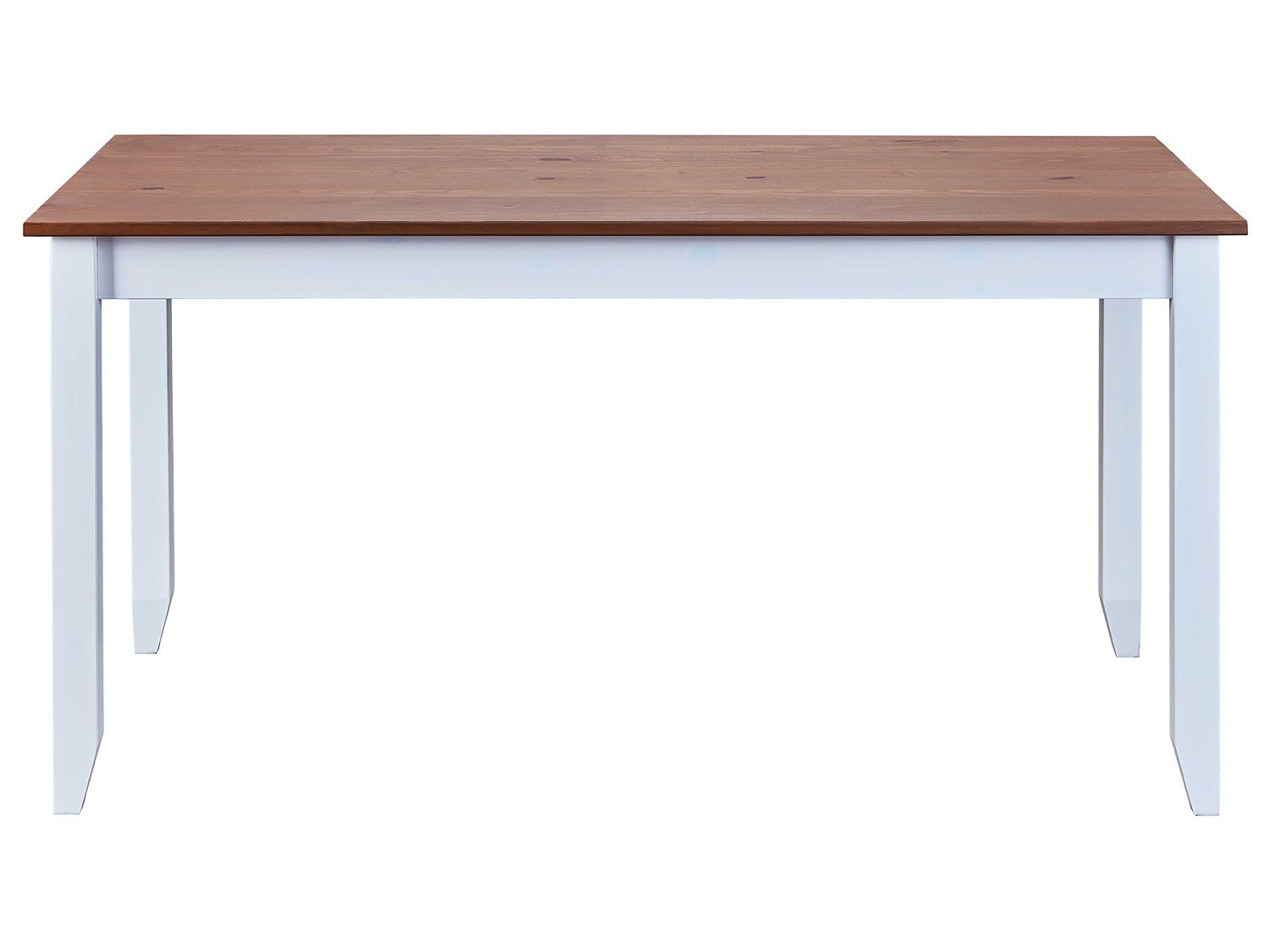 Inter Link Stół jadalny »Westerland«, z litego drewna sosnowego biały, sepia/brąz