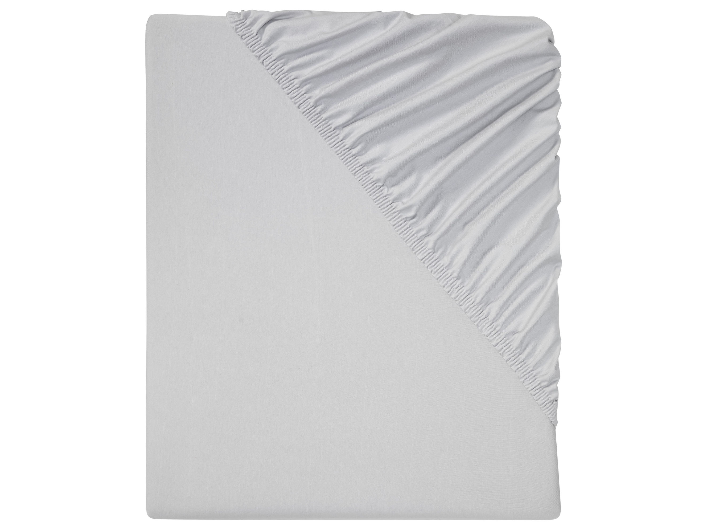 Livarno home Prześcieradło z dżerseju z gumką, 90–100 x 200 cm Szary