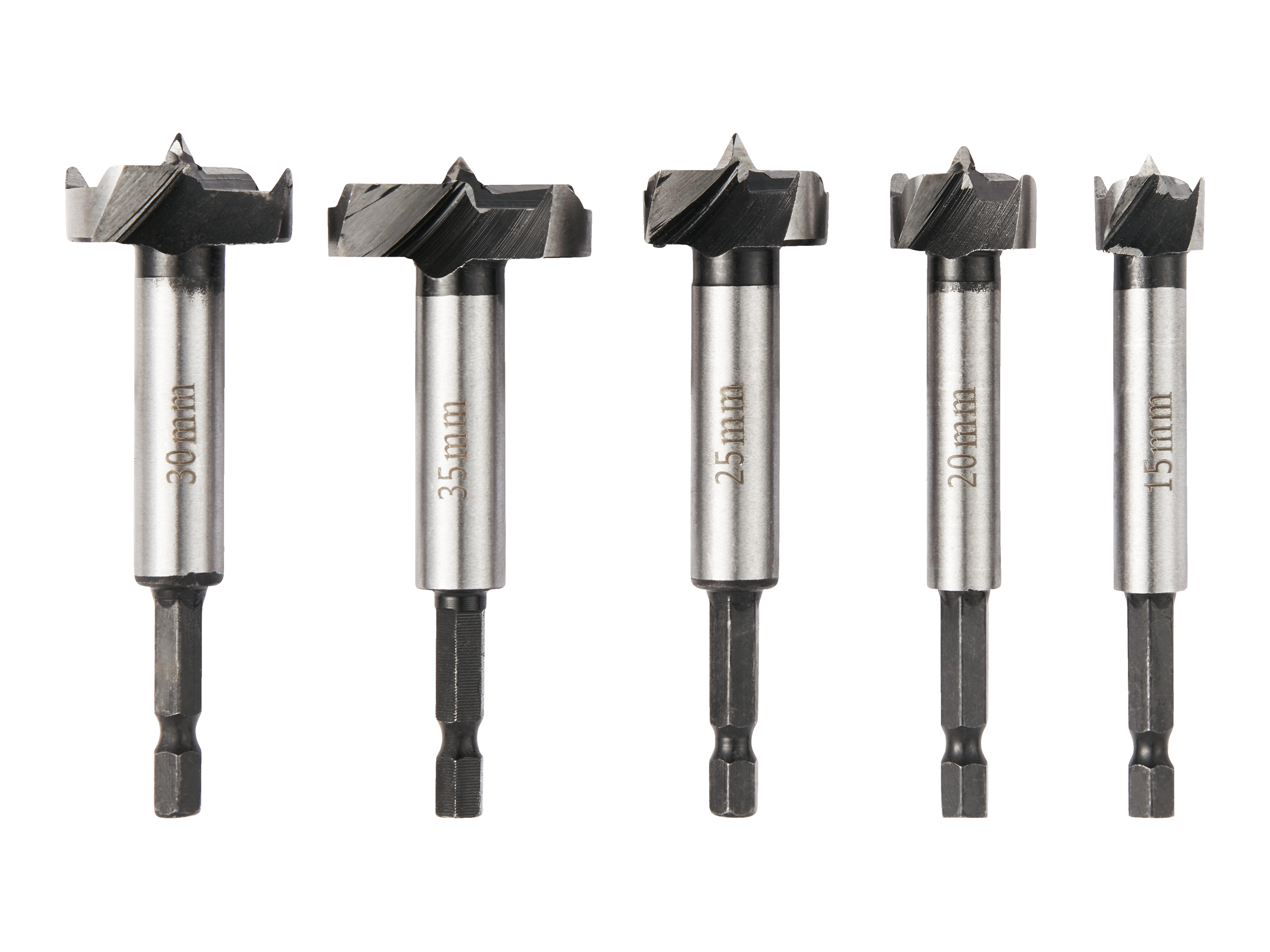 Parkside Wiertło specjalne, PSB 3 A1, 6-kątne Wiertła stolarskie do drewna, 5 sztuk