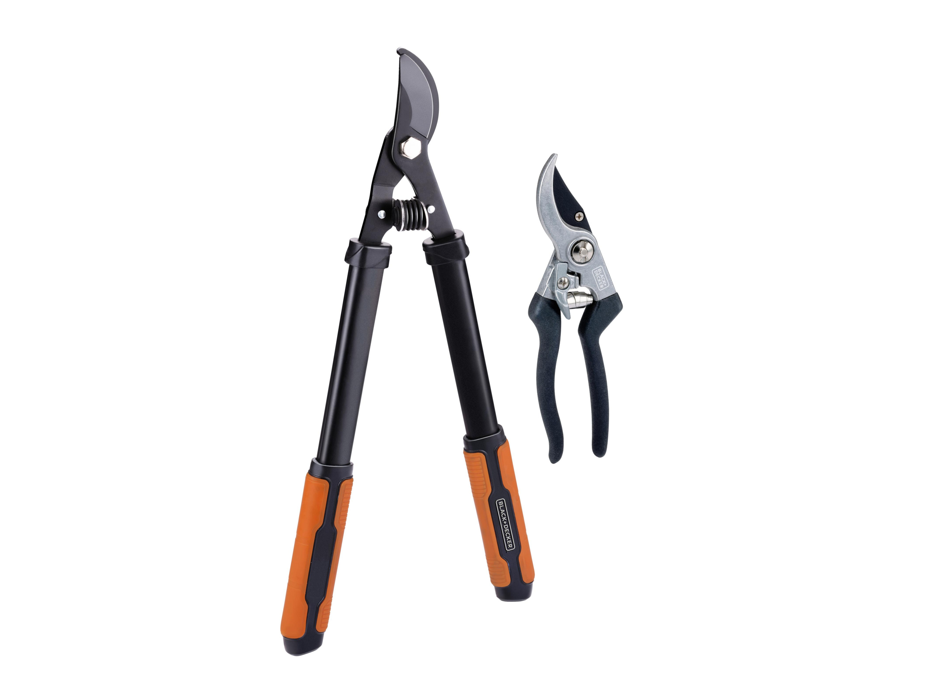 Black & Decker Zestaw narzędzi ogrodowych sekator kowadełkowy i sekator do gałęzi