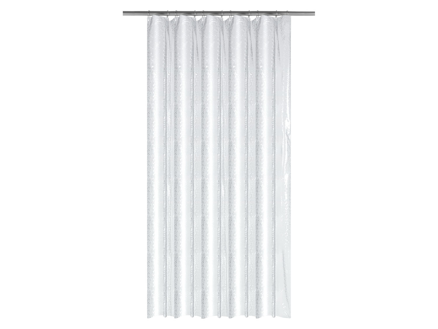 Livarno home Zasłona prysznicowa, 180 x 200 cm Biały