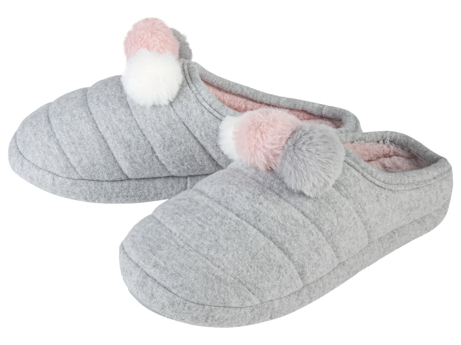 esmara Kapcie damskie, 1 para Szary/różowy, 38/39