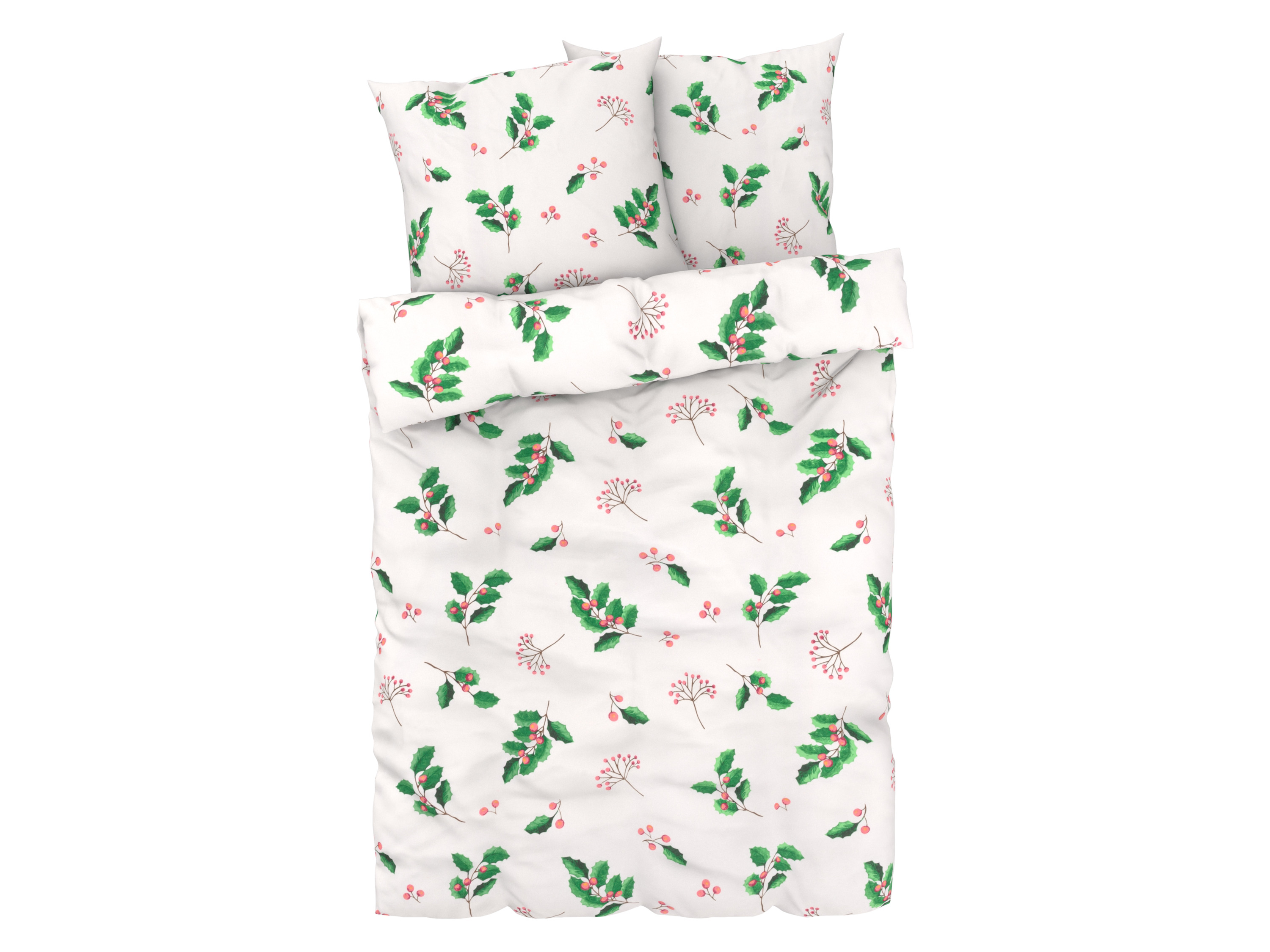 Livarno home Pościel flanelowa, 160 x 200 cm Jemioła