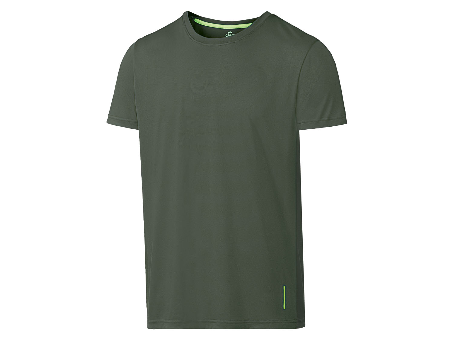 Crivit Koszulka funkcyjna męska, szybkoschnąca i odprowadzająca wilgoć L 52/54, Oliwkowy