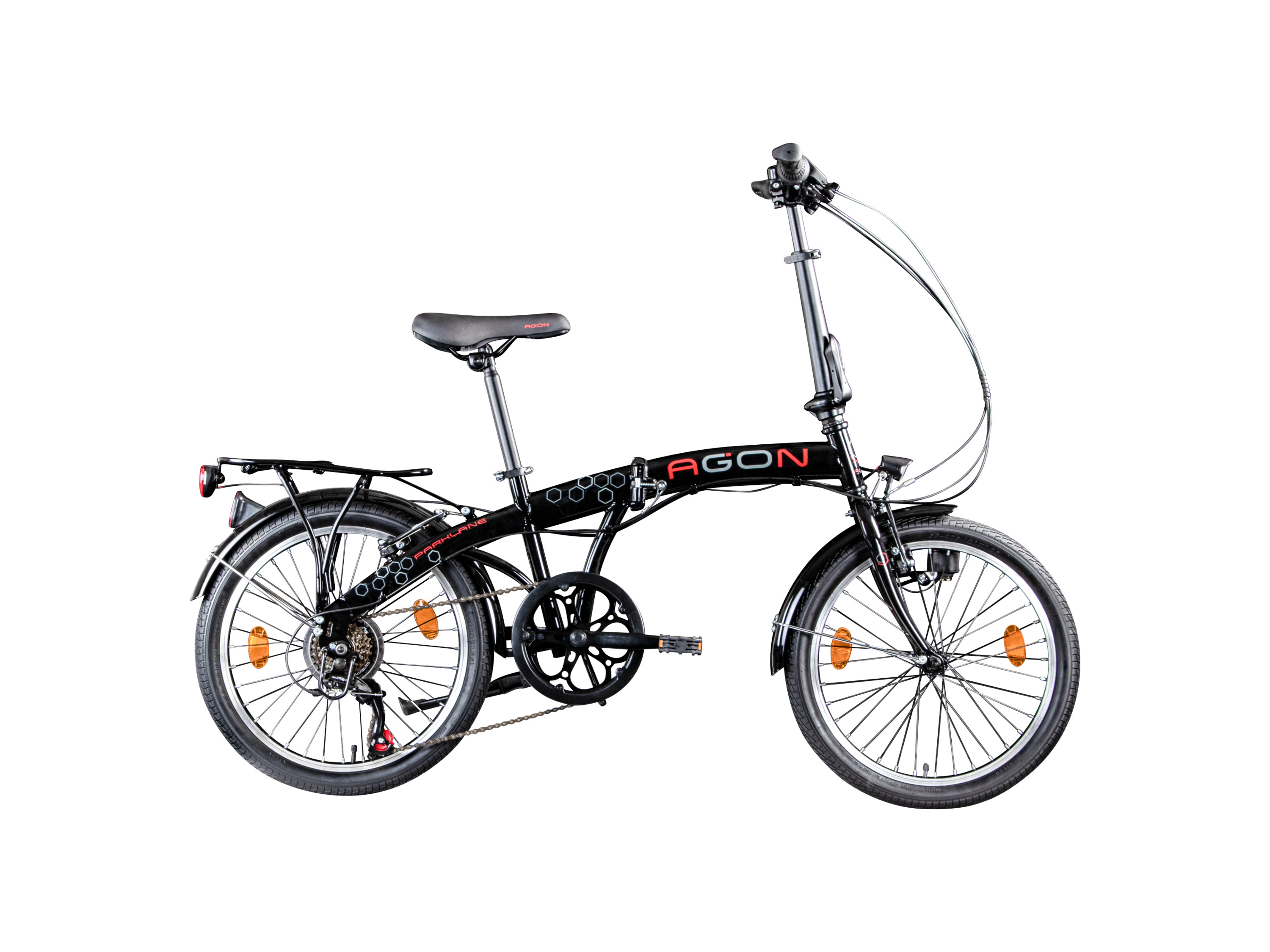 Zündapp Rower składany Parklane Czarny/czerwony