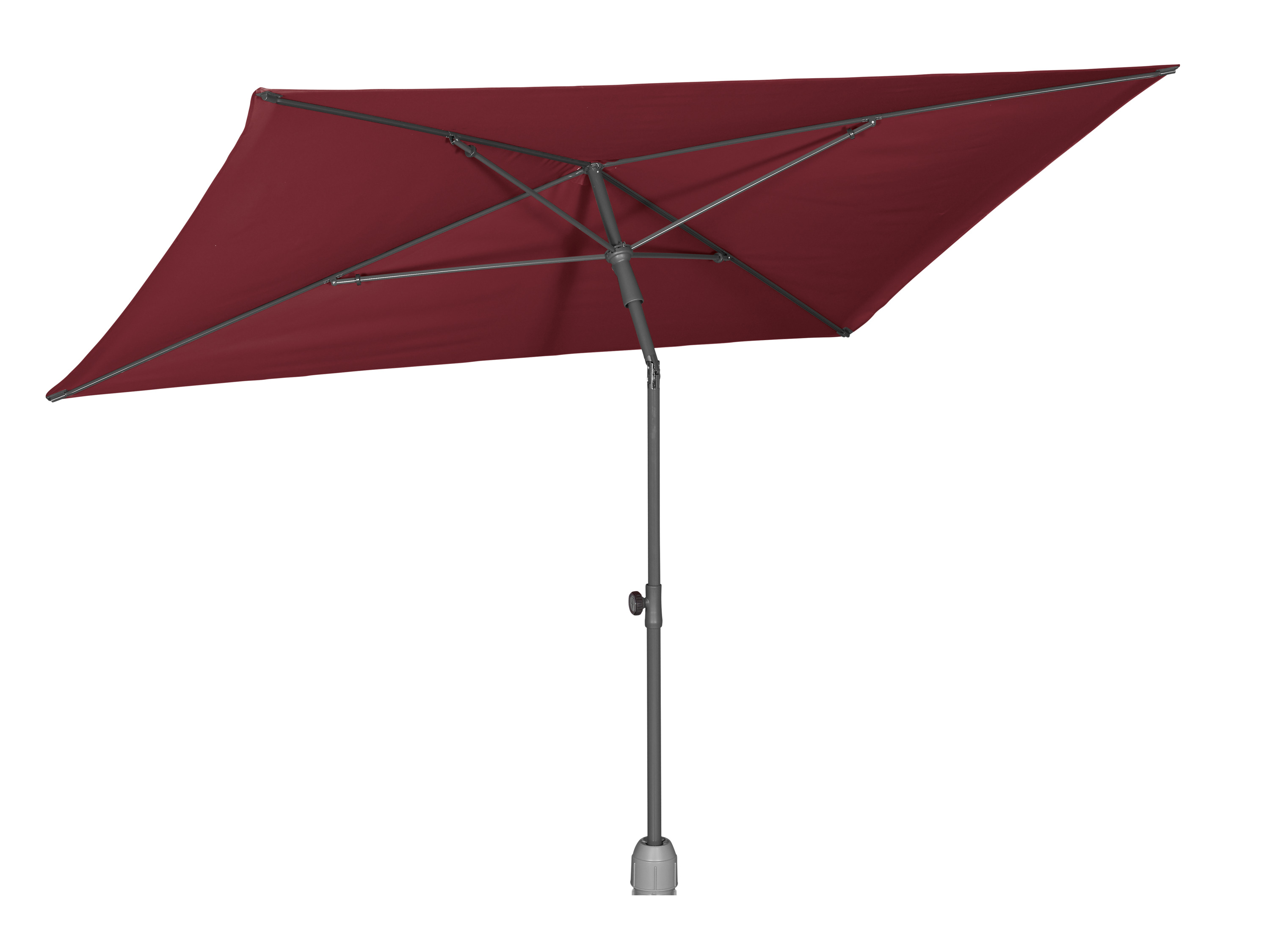 Livarno home Parasol ogrodowy, 210 x 140 cm Bordowy