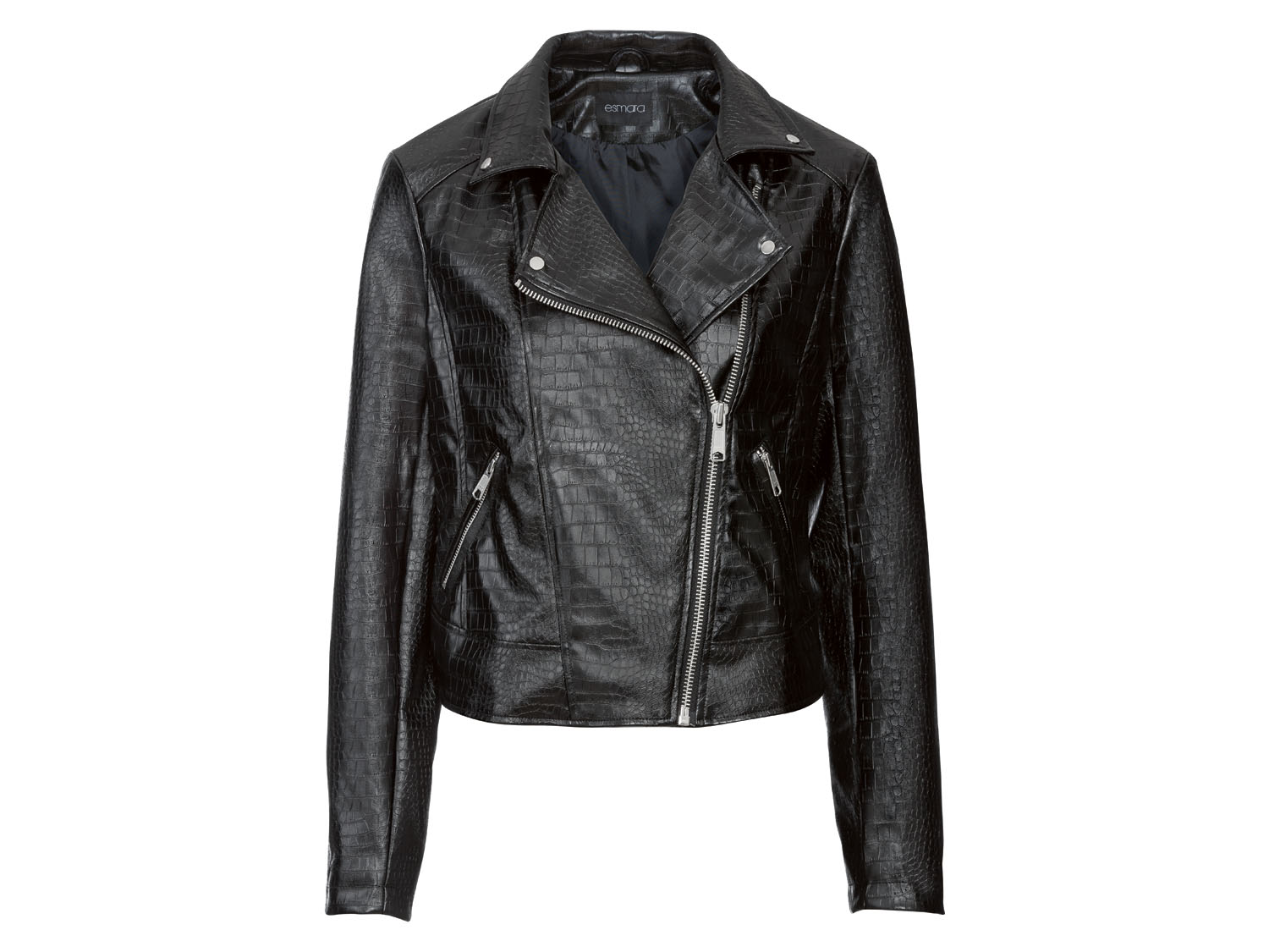 esmara Ramoneska damska o tłoczonej strukturze, 1 sztuka Czarny, 46