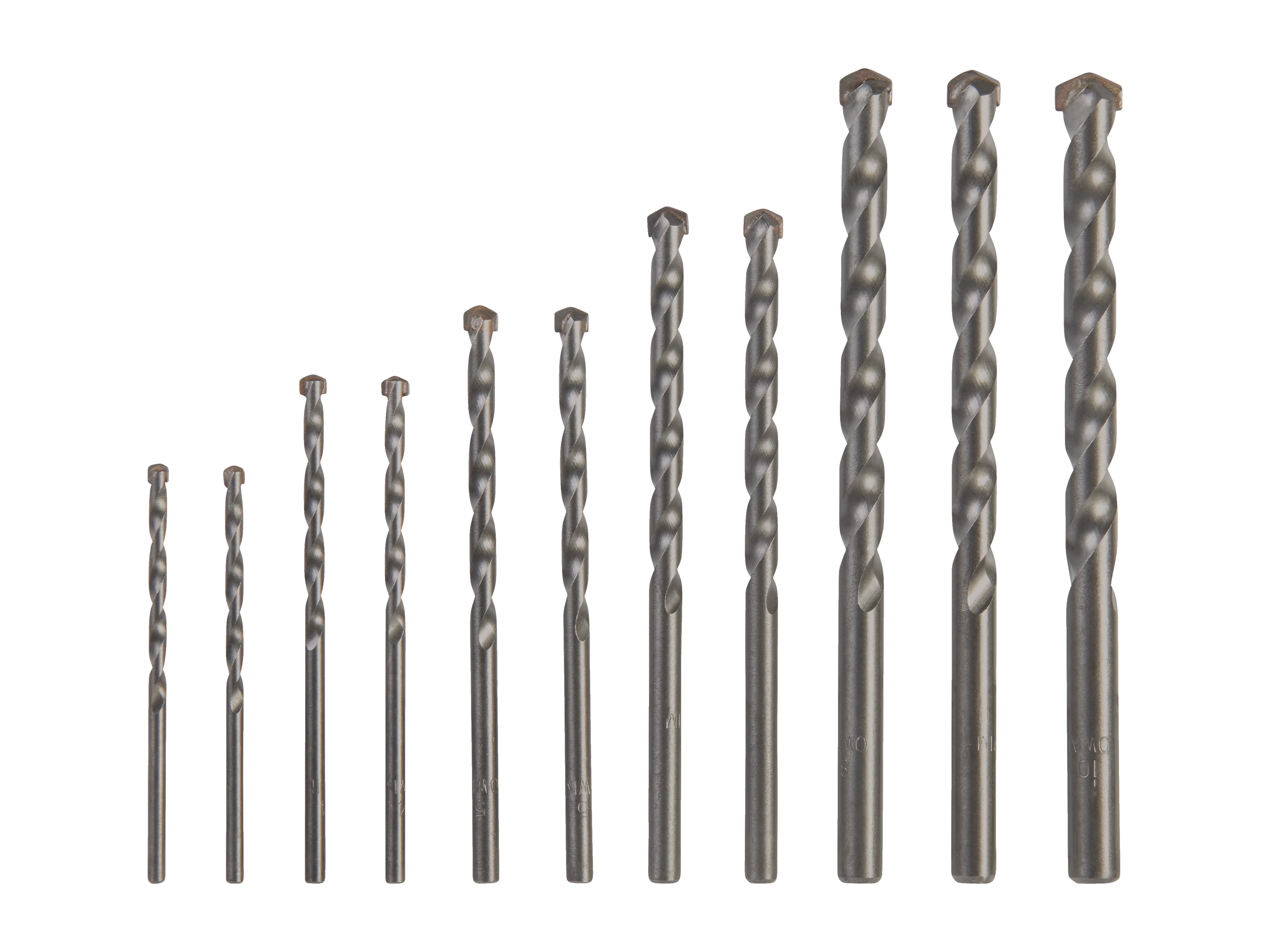 Parkside Zestaw 11 wierteł lub bitów Zestaw wierteł do kamienia