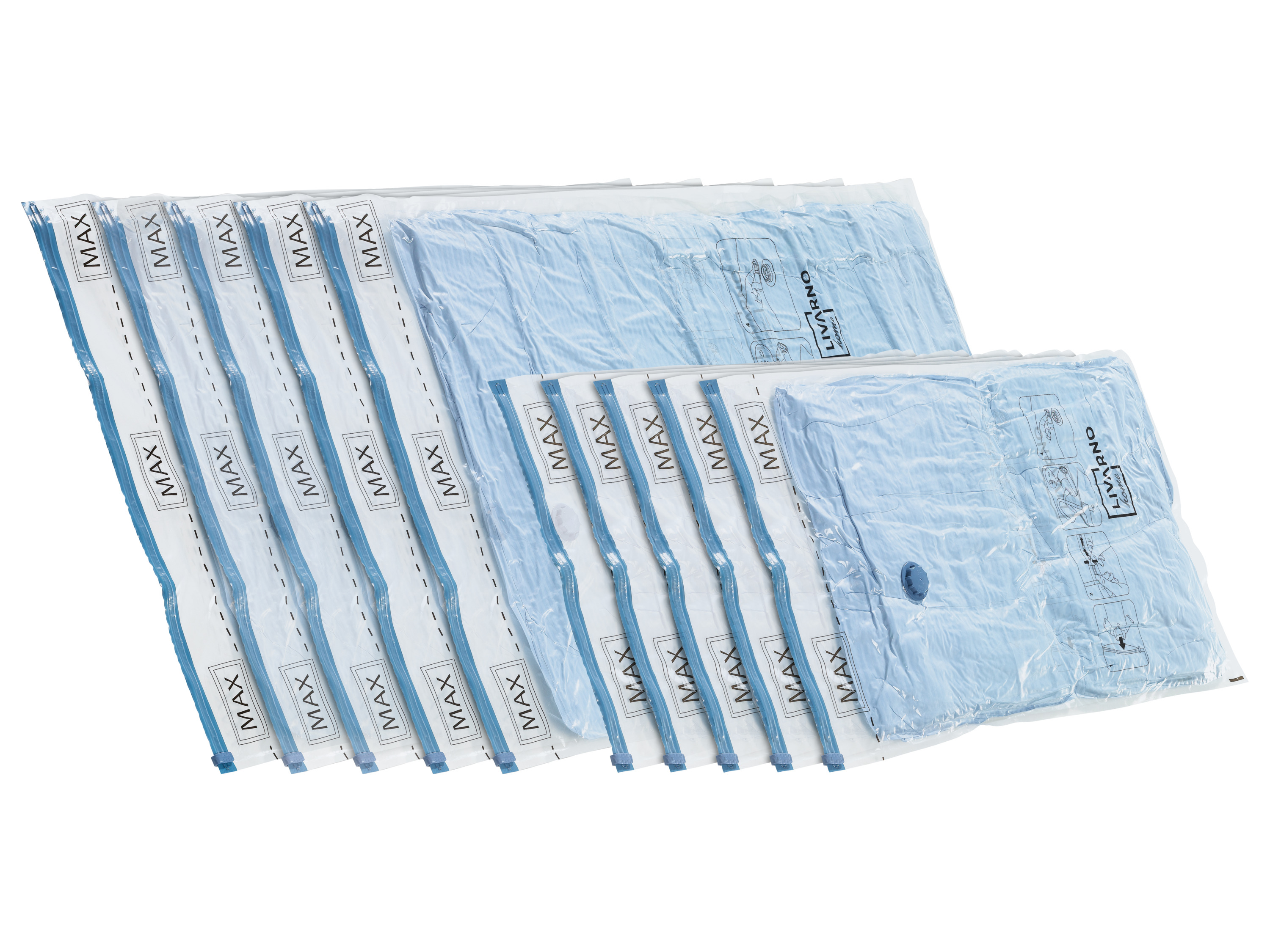 Livarno home Zestaw worków próżniowych, 10 sztuk worek próżniowy 10szt